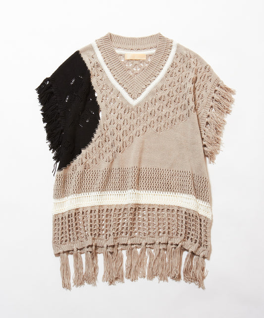 meagratia "SUNRISE SHADOWS" knit vest
