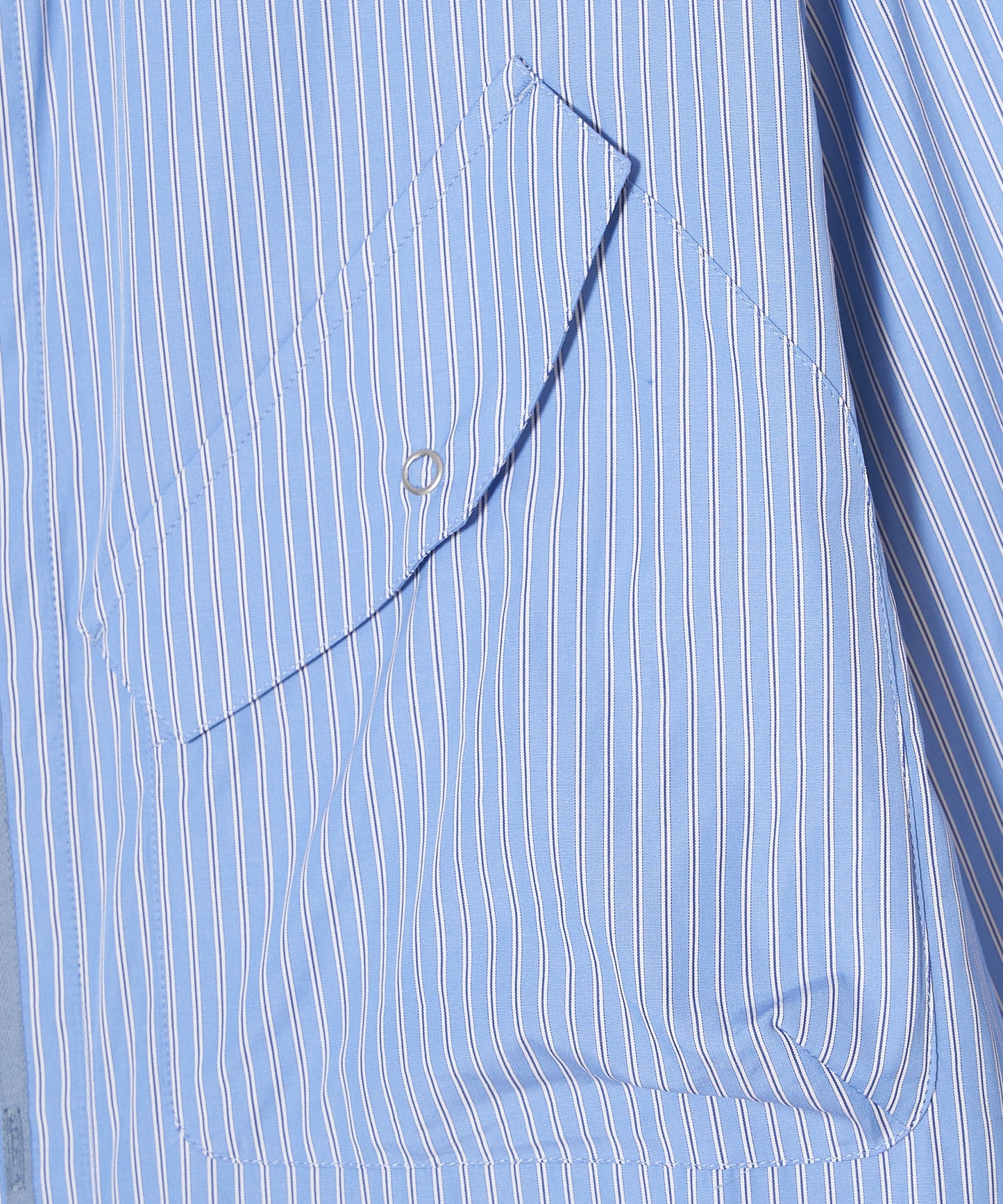 meagratia×THOMAS MASON Stripe zip-up 2way shirt