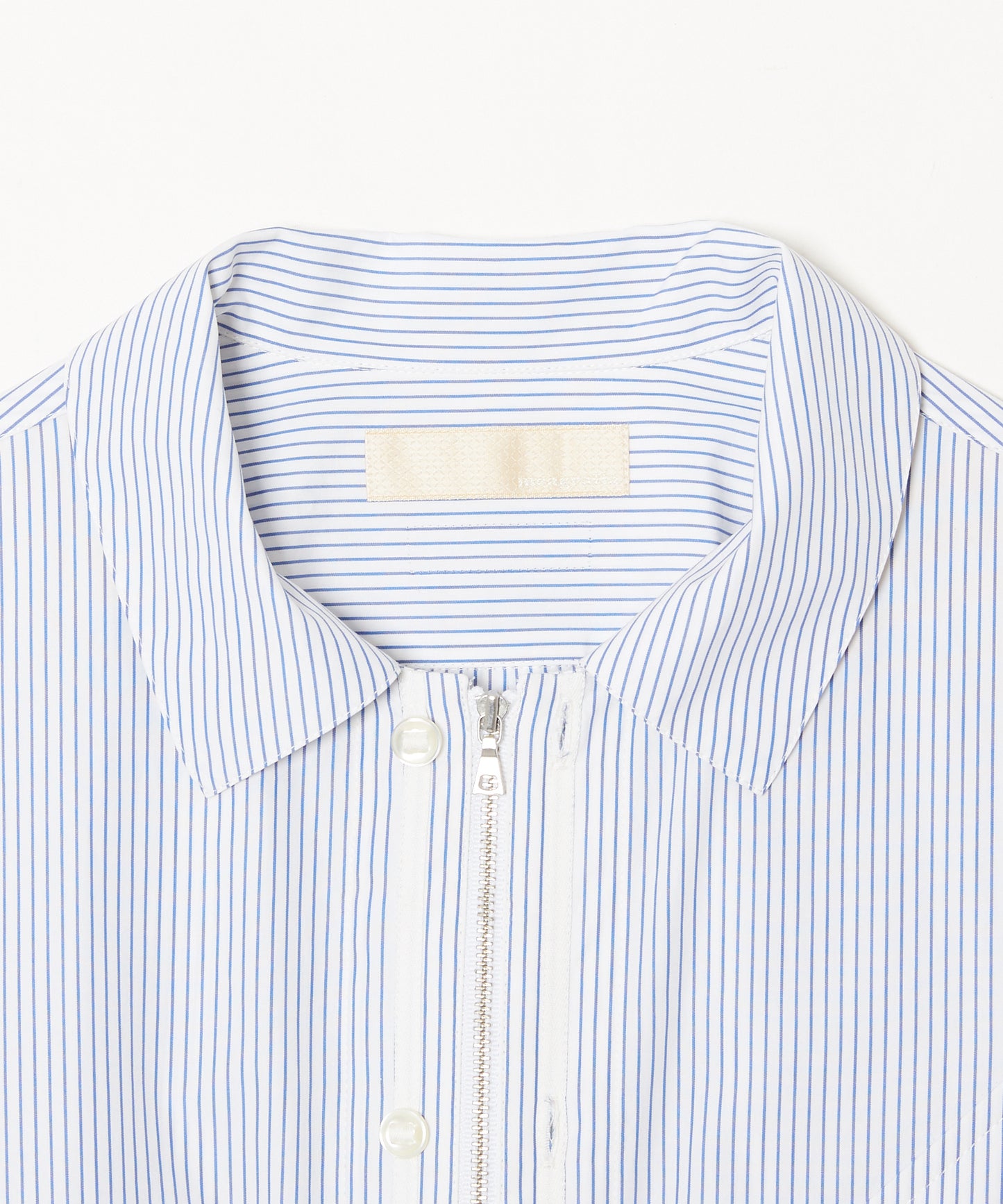 meagratia×THOMAS MASON Stripe zip-up 2way shirt