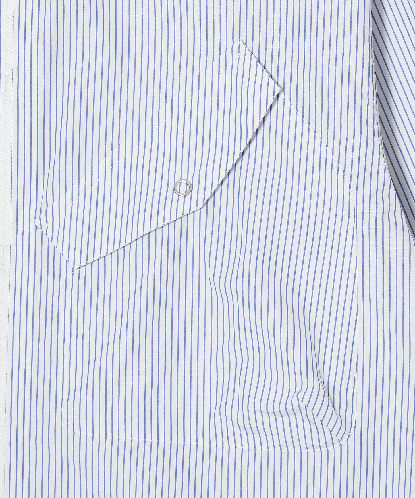 meagratia×THOMAS MASON Stripe zip-up 2way shirt