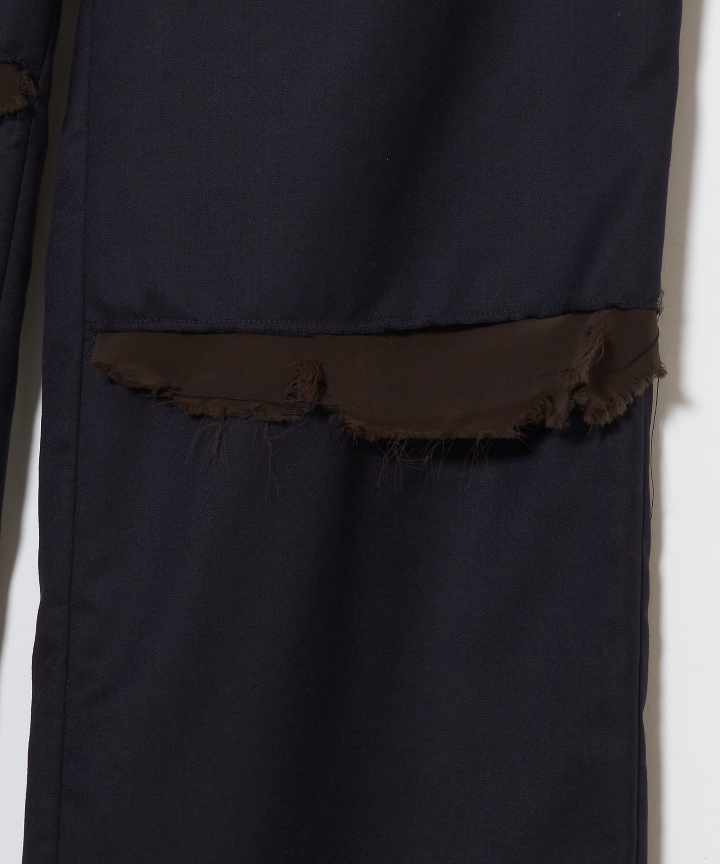 meagratia Frayed wool slacks