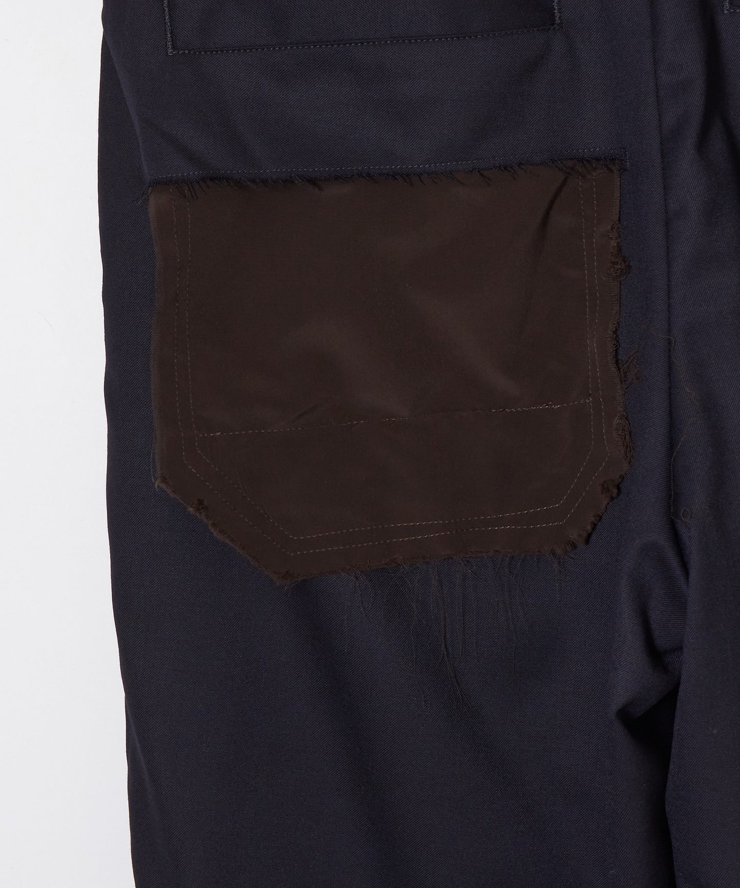 meagratia Frayed wool slacks