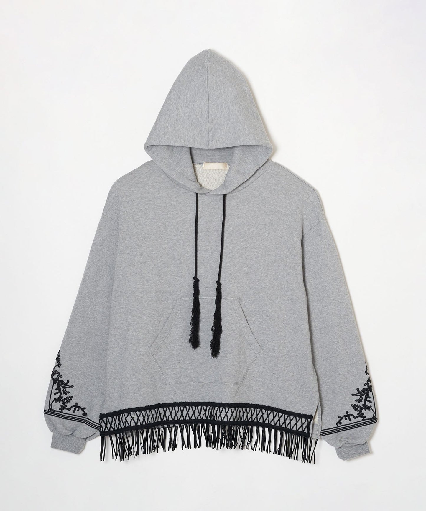 meagratia Embroidery wide hoodie