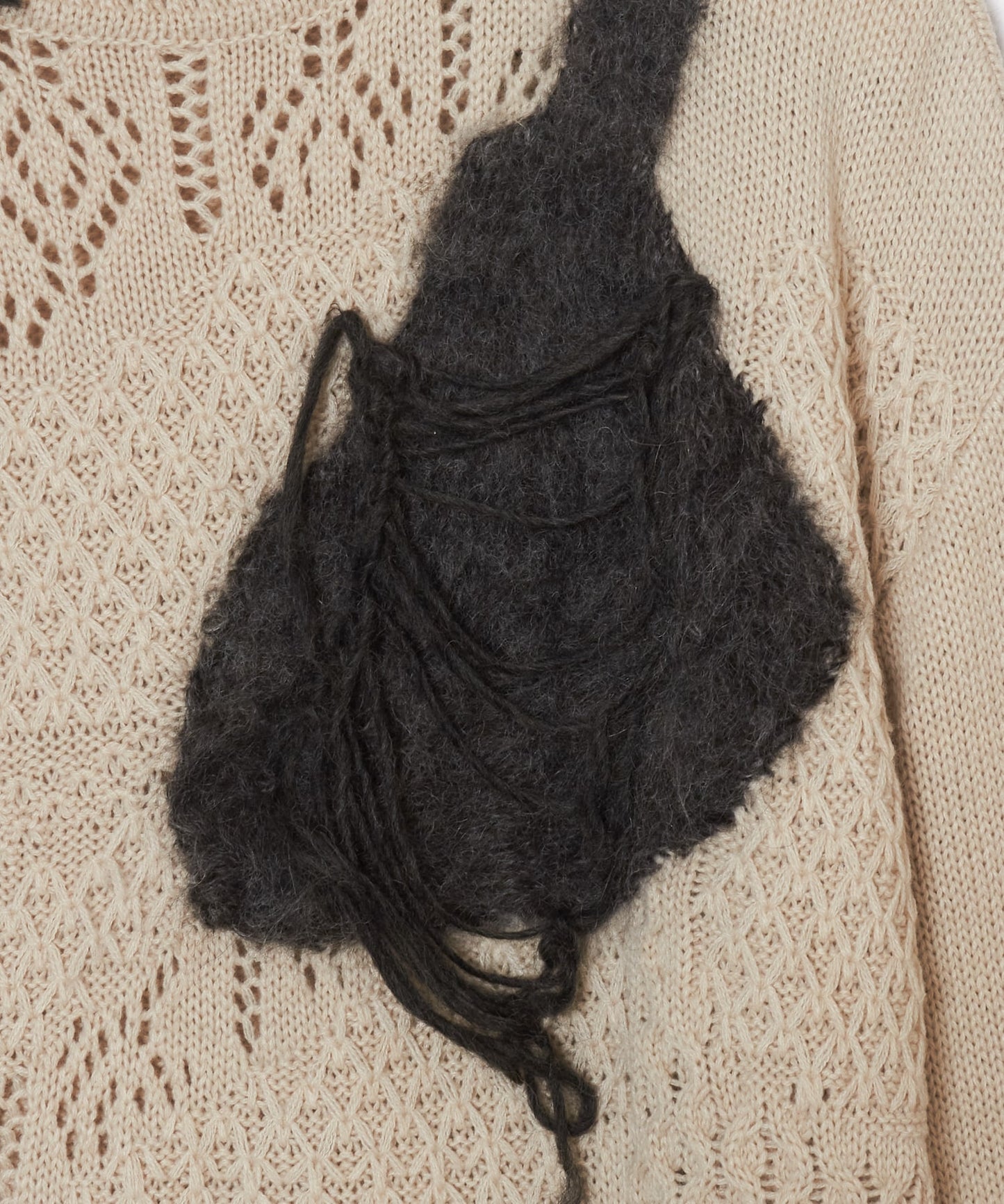 meagratia Mixed fur knit P/O