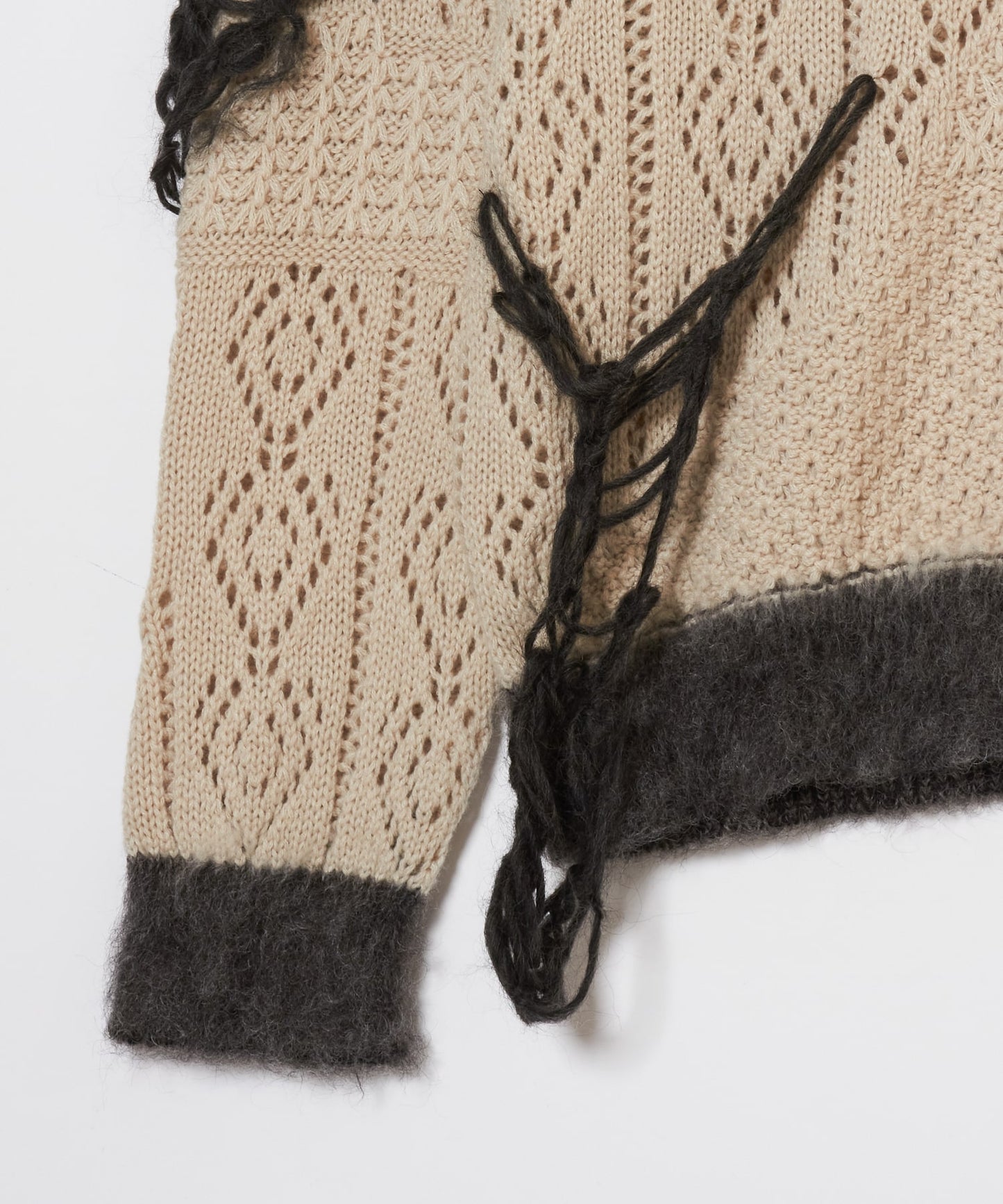 meagratia Mixed fur knit P/O