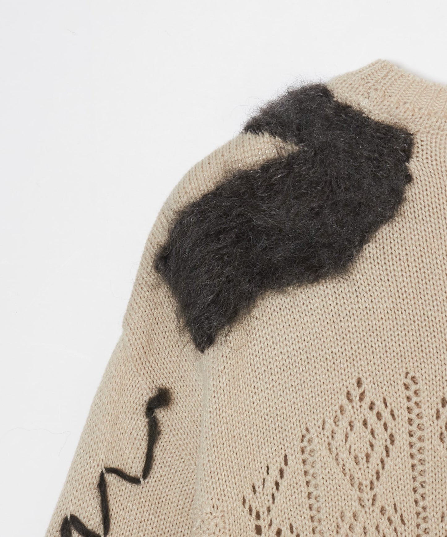 meagratia Mixed fur knit P/O