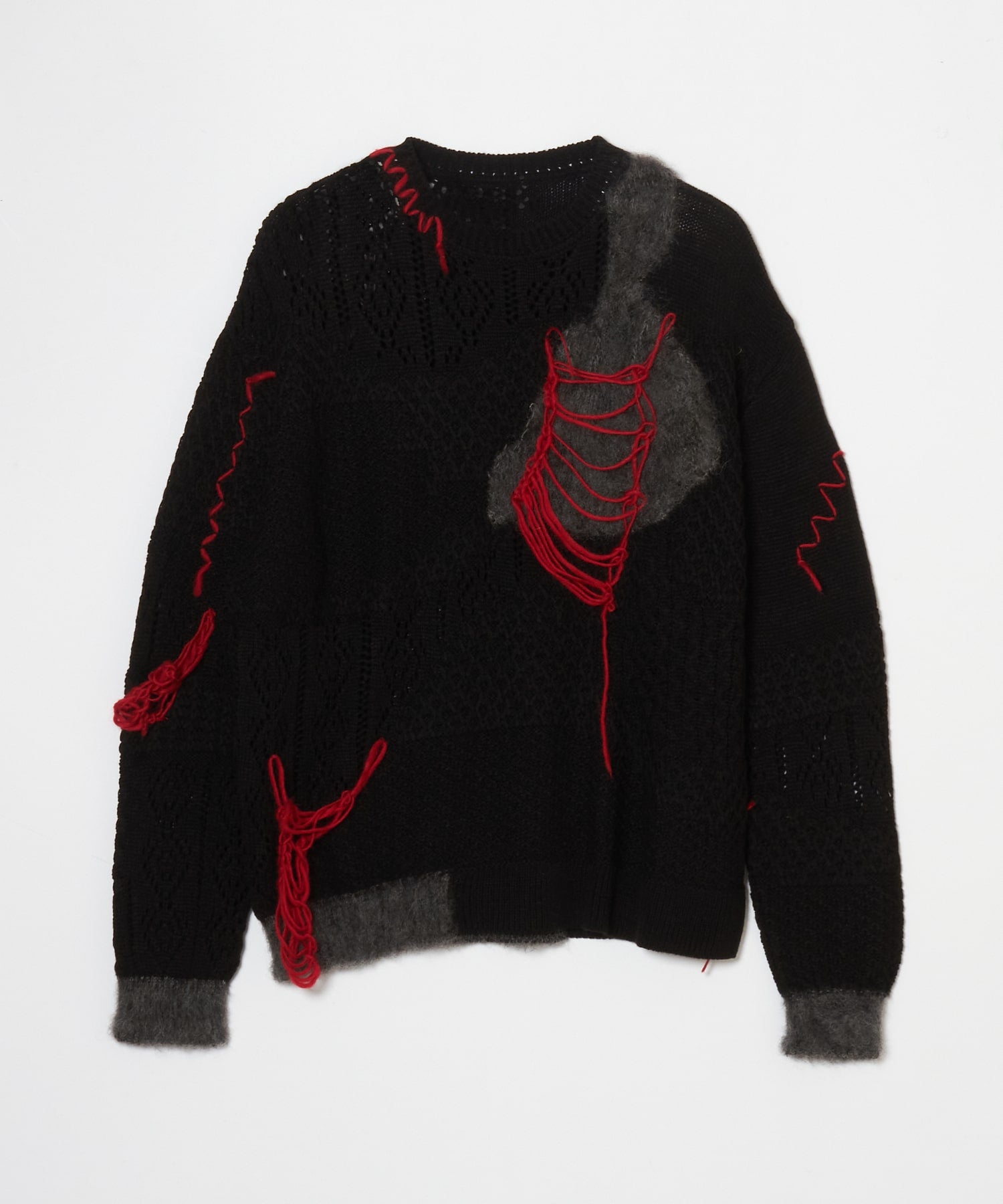 Mixed fur knit P/O ニット プルオーバー meagratia(メアグラーティア 
