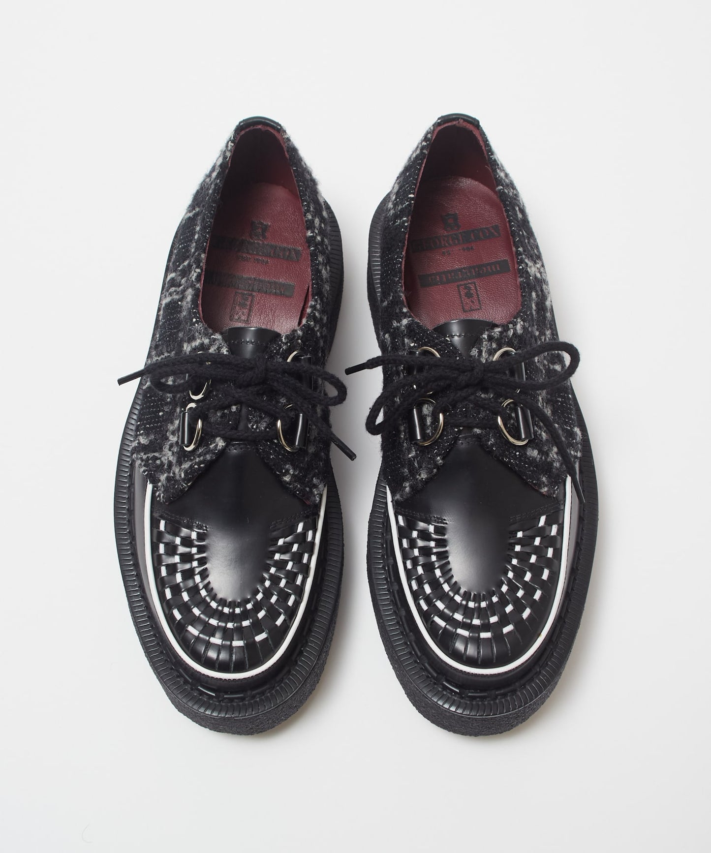 meagratia×GEORGE COX Mix tweed rubber sole