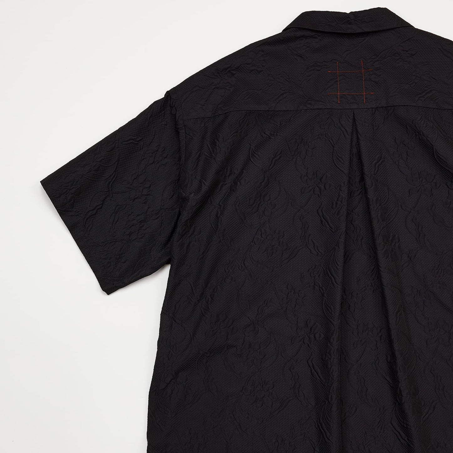meagratia Embossing S/S open collar SH