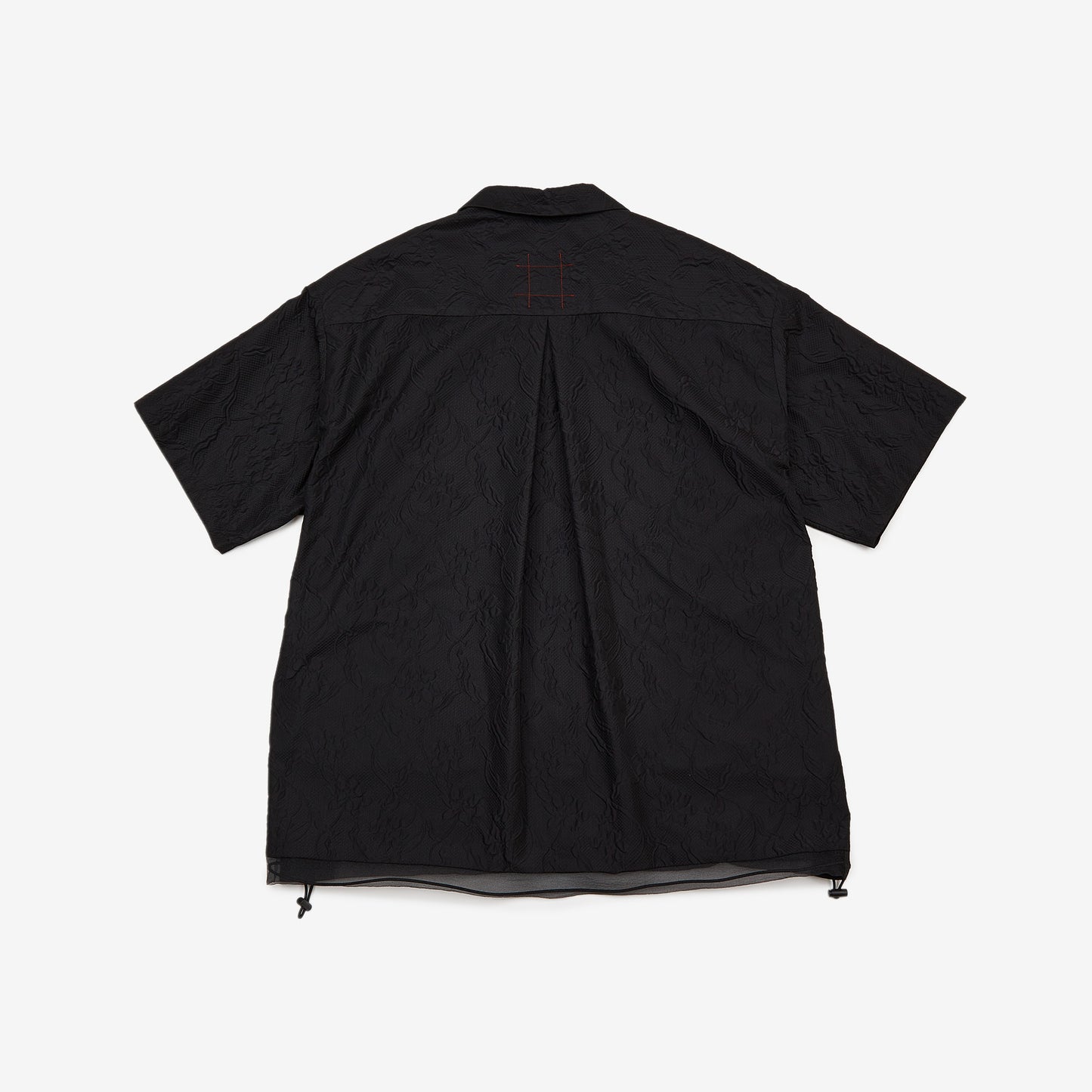 meagratia Embossing S/S open collar SH