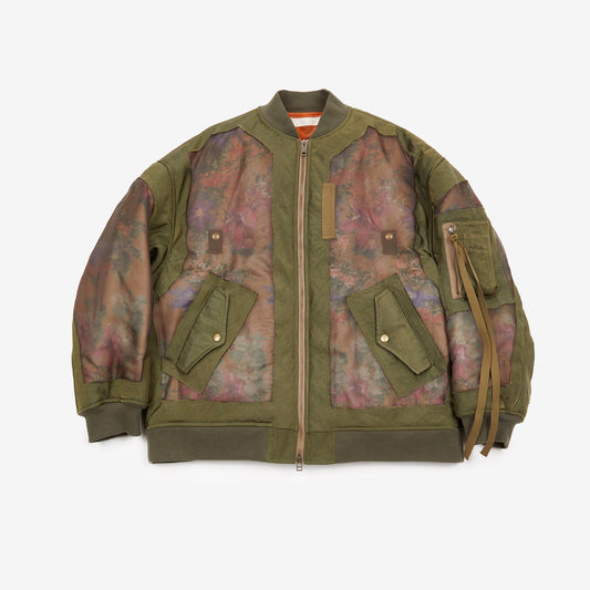 meagratia Floral printed sheer MA-1