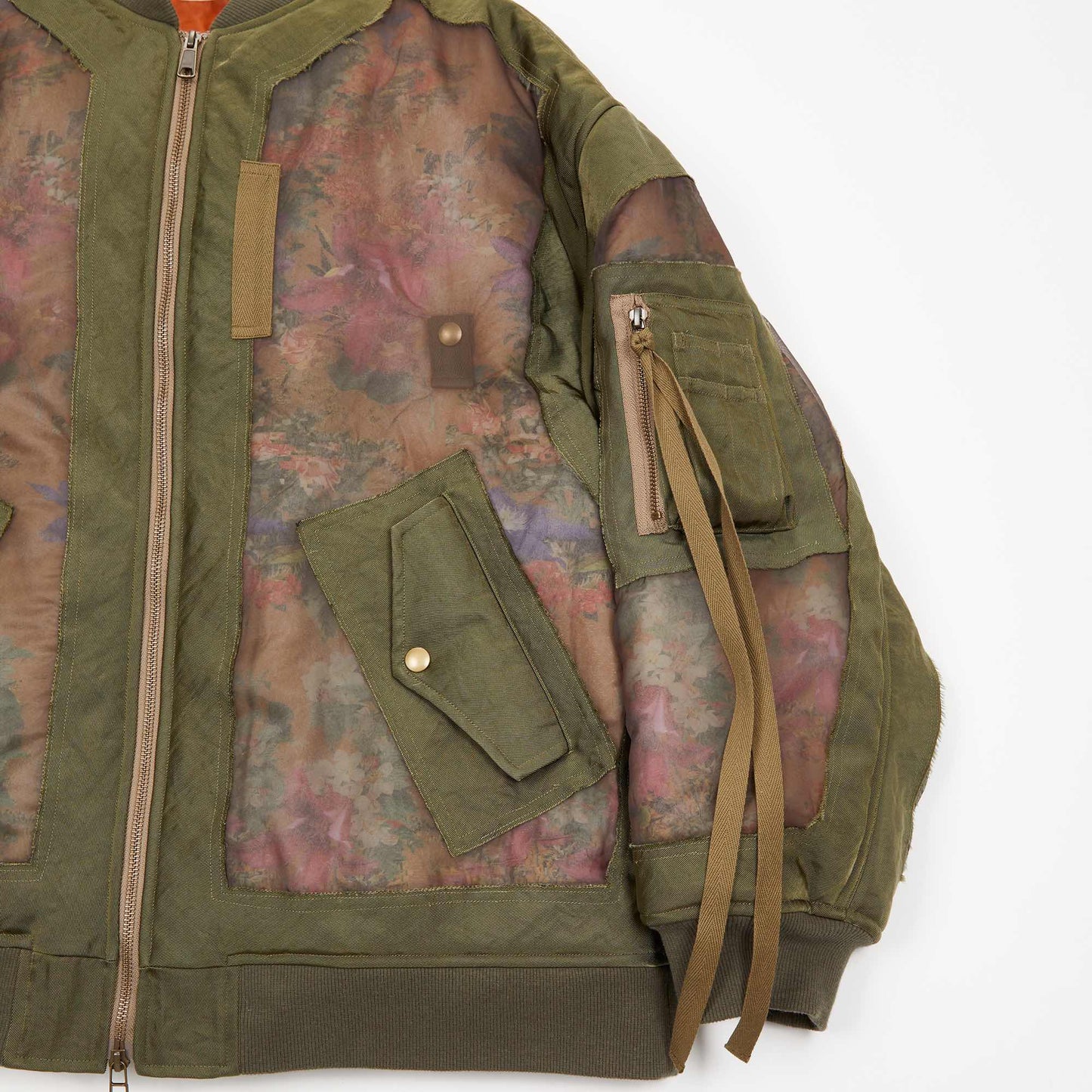 meagratia Floral printed sheer MA-1