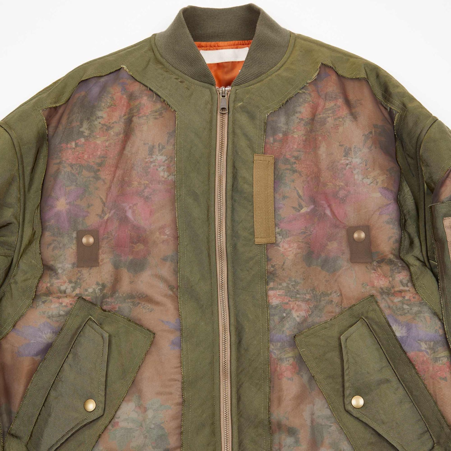 meagratia Floral printed sheer MA-1
