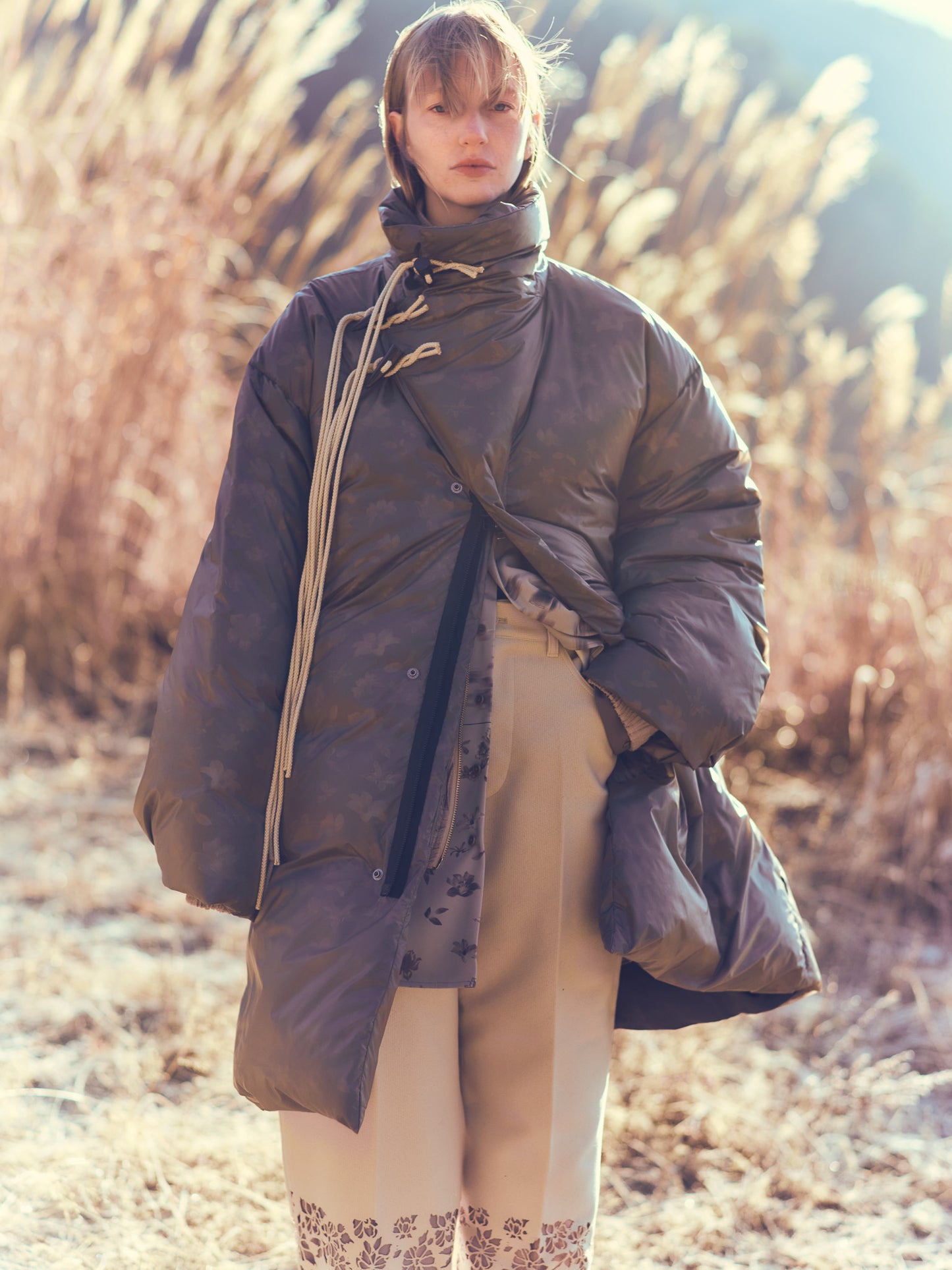eagratia Flower pattern down jacket
