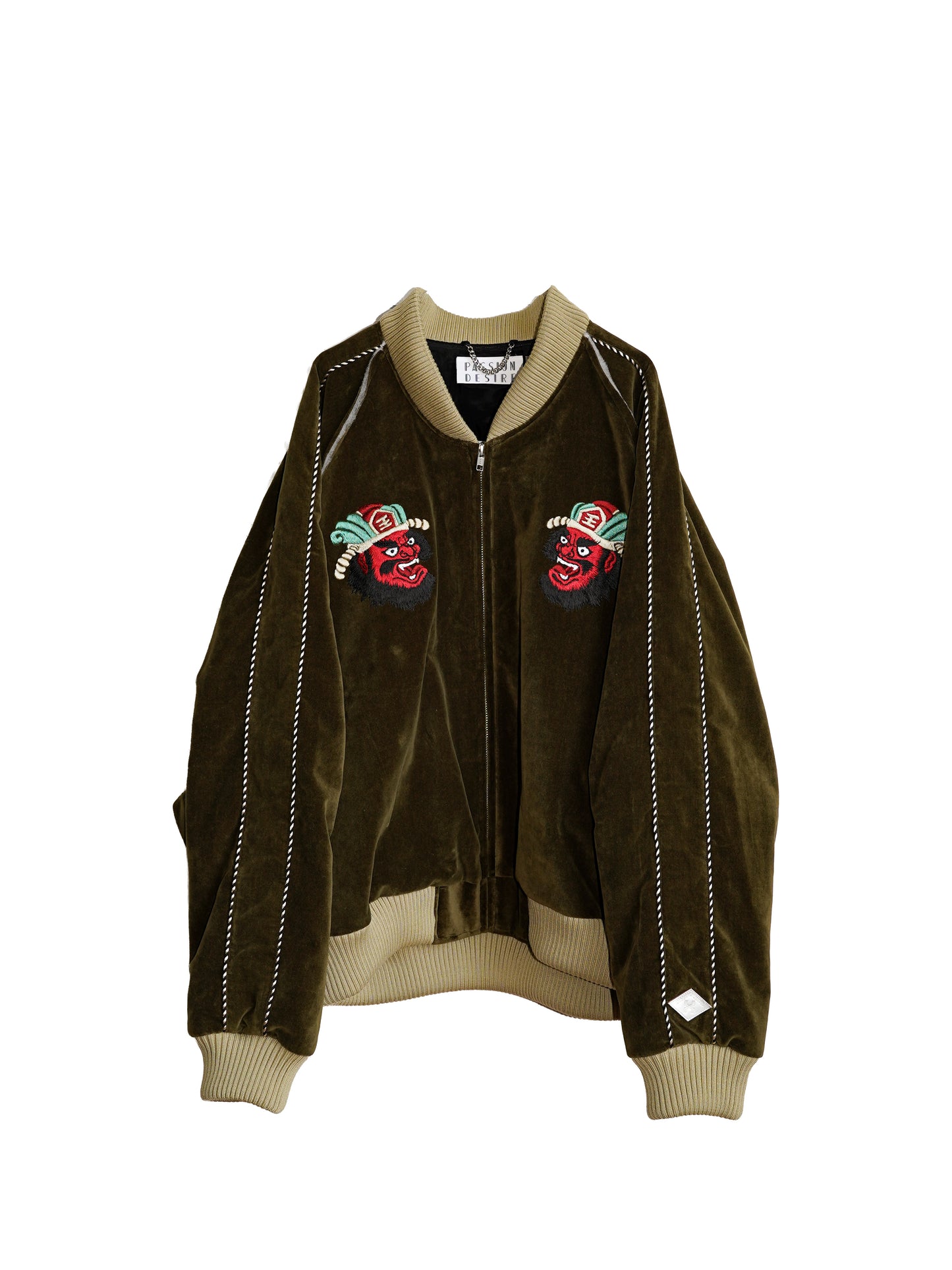 el conductorH VELVETEEN "YAMA KING" EMBROIDERED SOURVENIR JKT