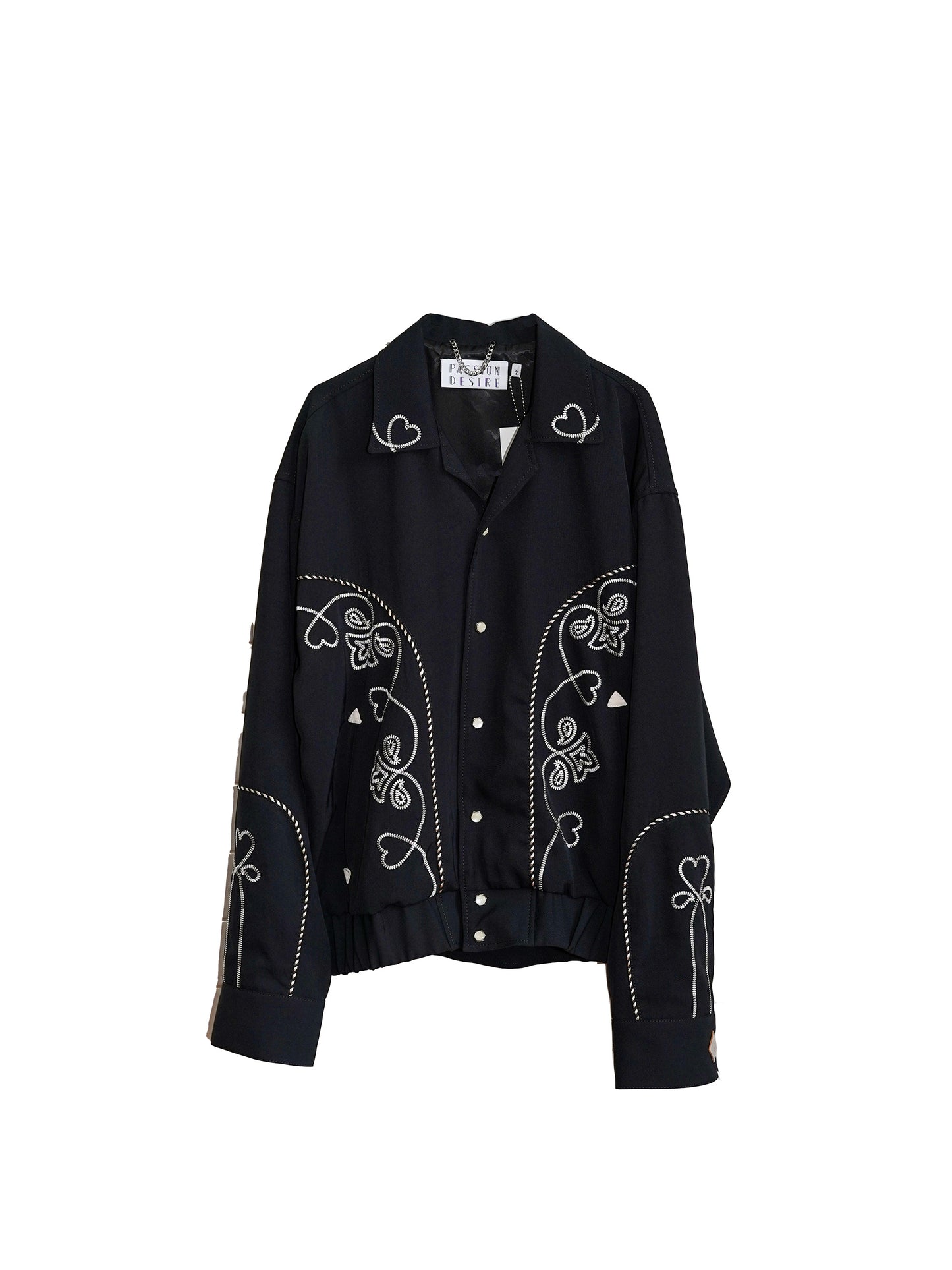 el conductorH HEART EMBROIDERED WESTEREN JKT