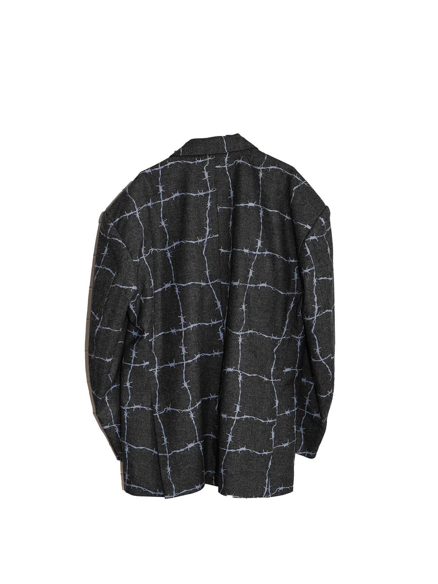 el conductorH WIRE CHECK DOUBLE BREASTED FRANKENSTEIN JKT