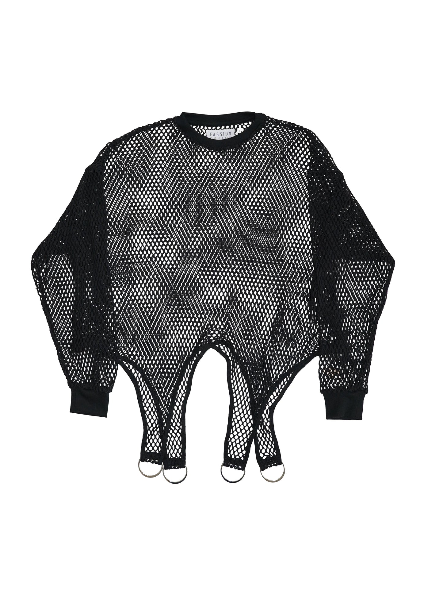 el conductorH MESH TAIL LONG SLEEVE TOP