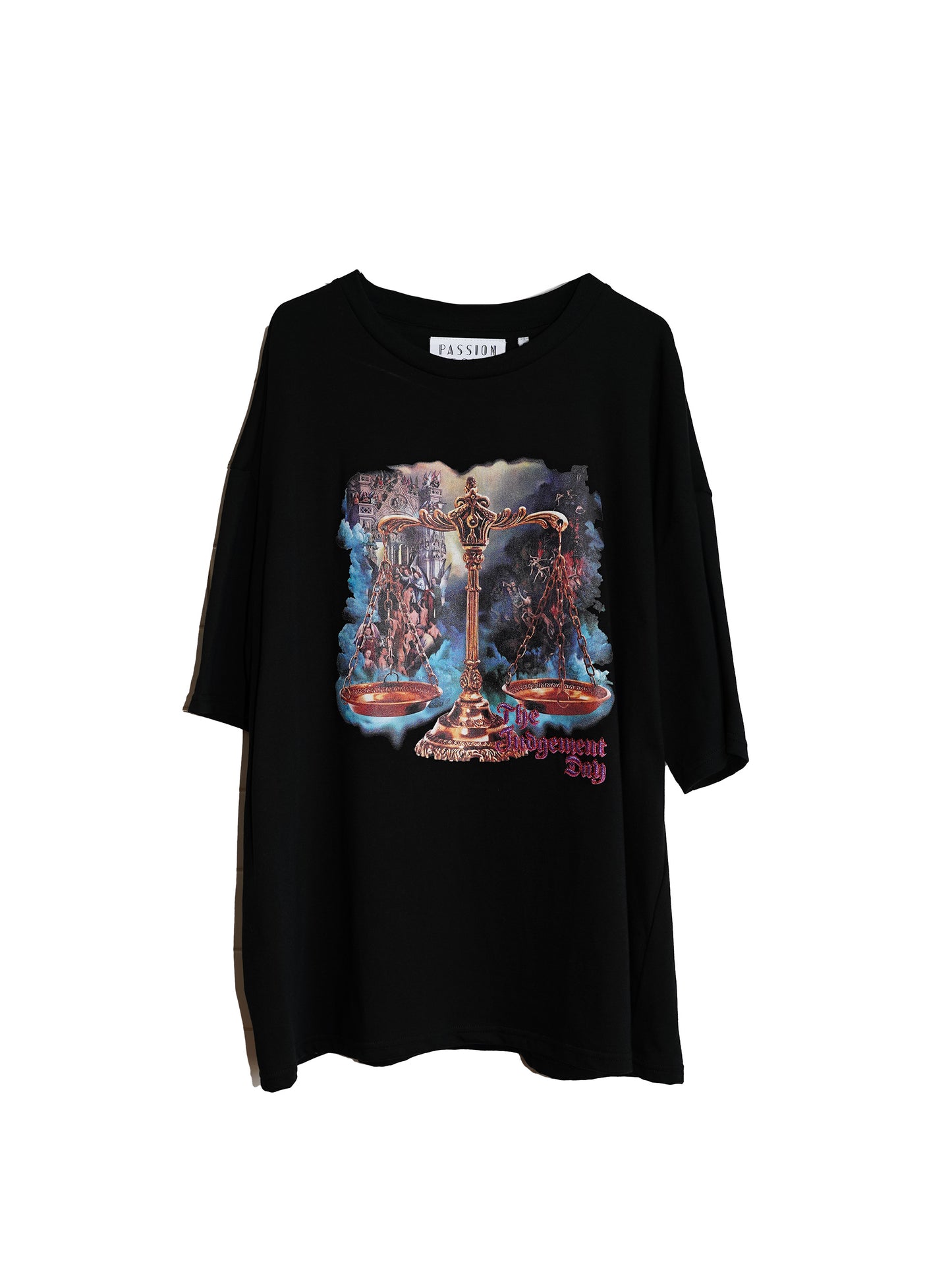 el conductorH Cotton Embroidered T-shirt Scales