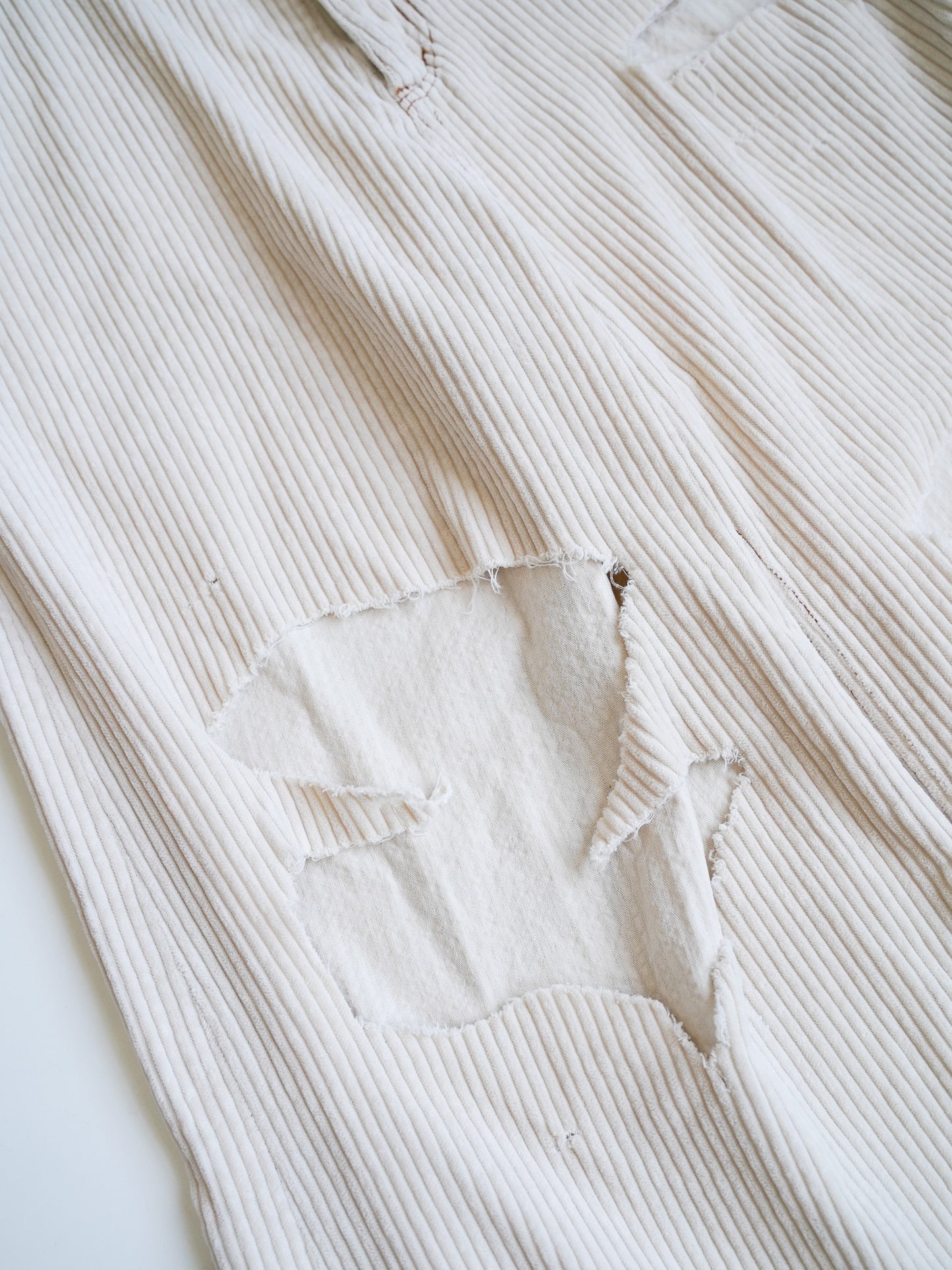 el conductorH DISTRESSED CORDUROY WIDE TROUSERS