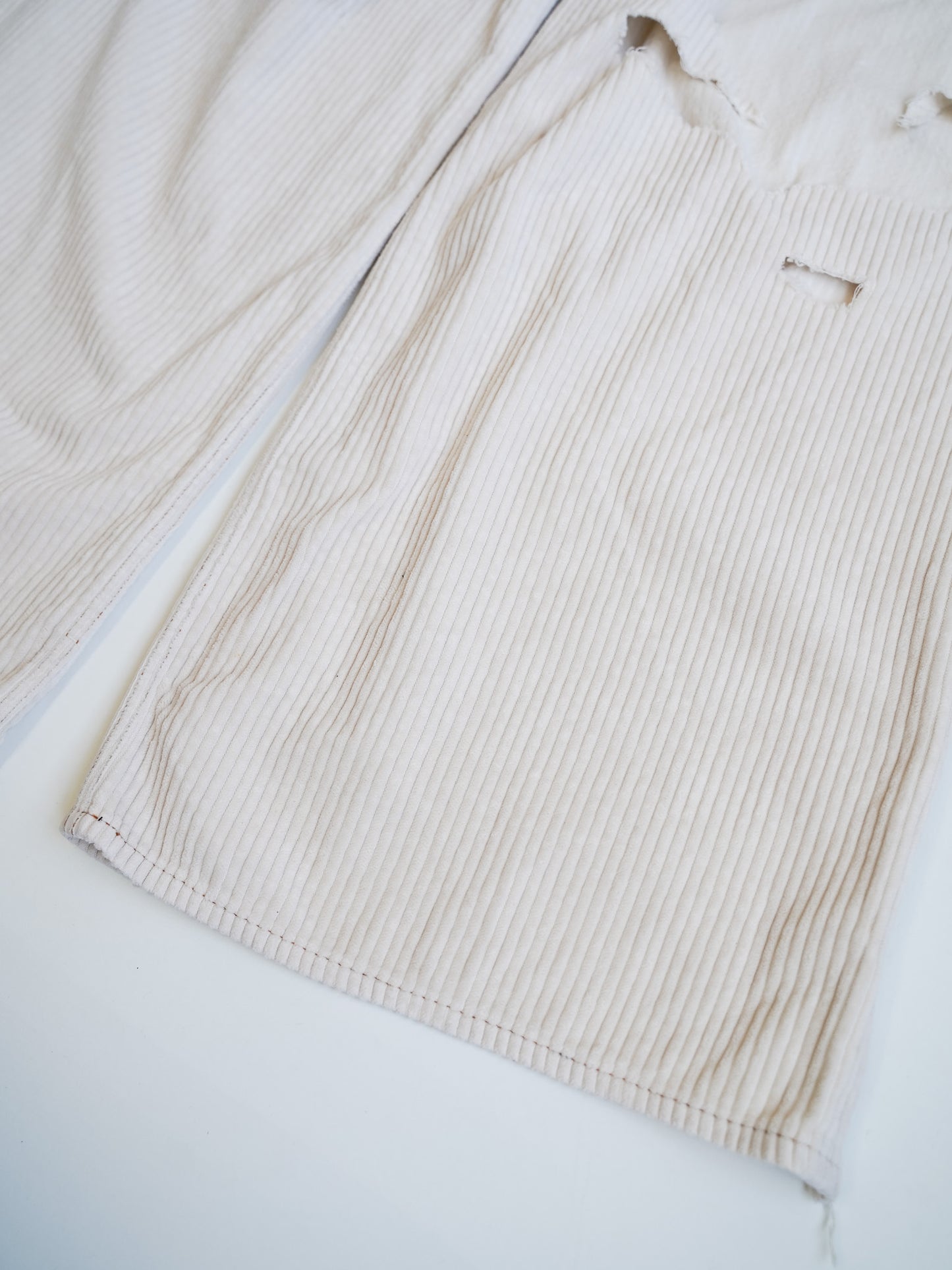 el conductorH DISTRESSED CORDUROY WIDE TROUSERS
