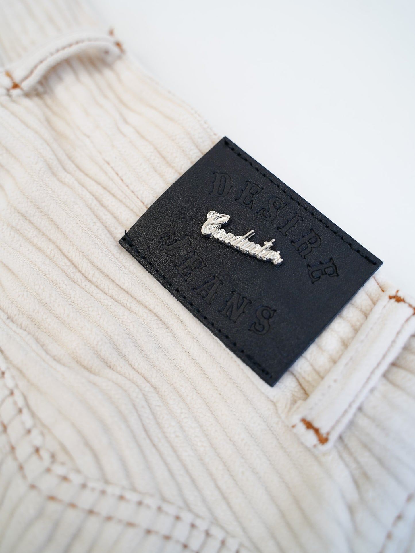 el conductorH DISTRESSED CORDUROY WIDE TROUSERS