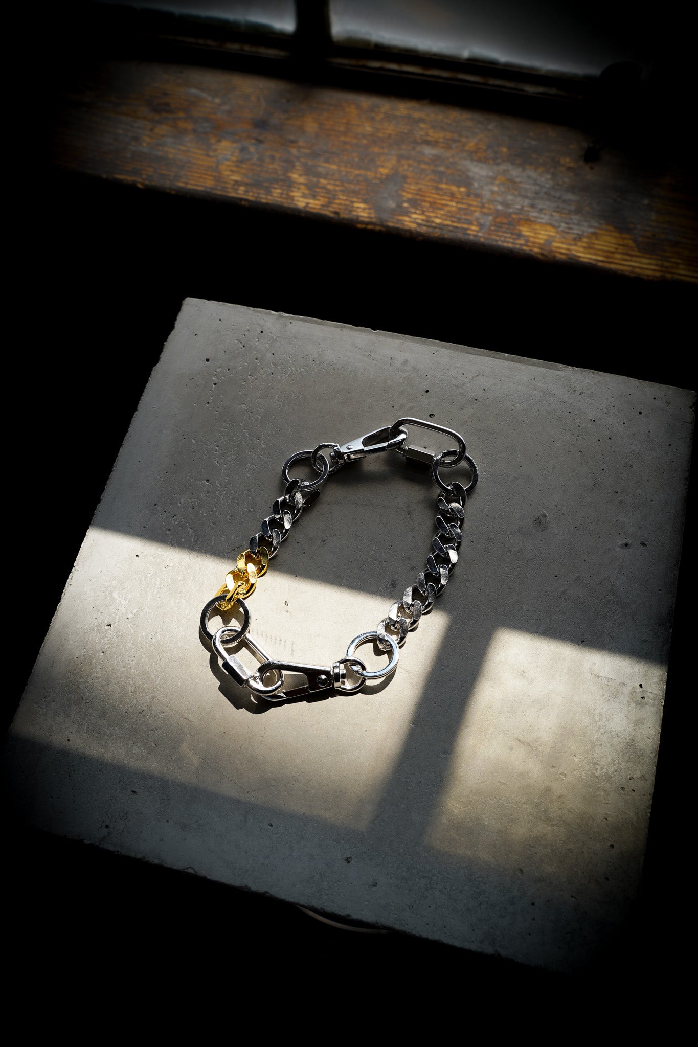 THE OBJECT Signature Double Karabina Bracelet(Gold)