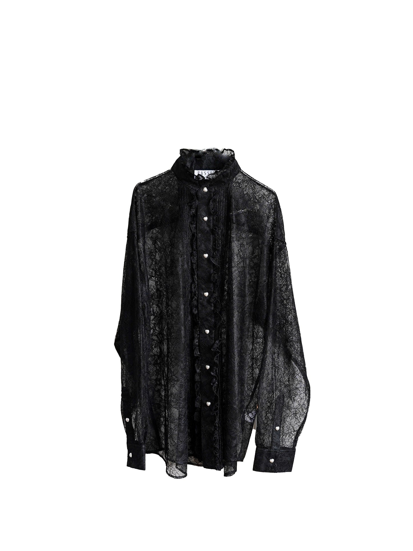 el conductorH FLOWER LACE FRILL SHIRT