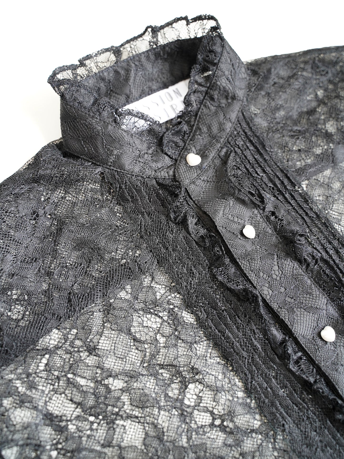 el conductorH FLOWER LACE FRILL SHIRT