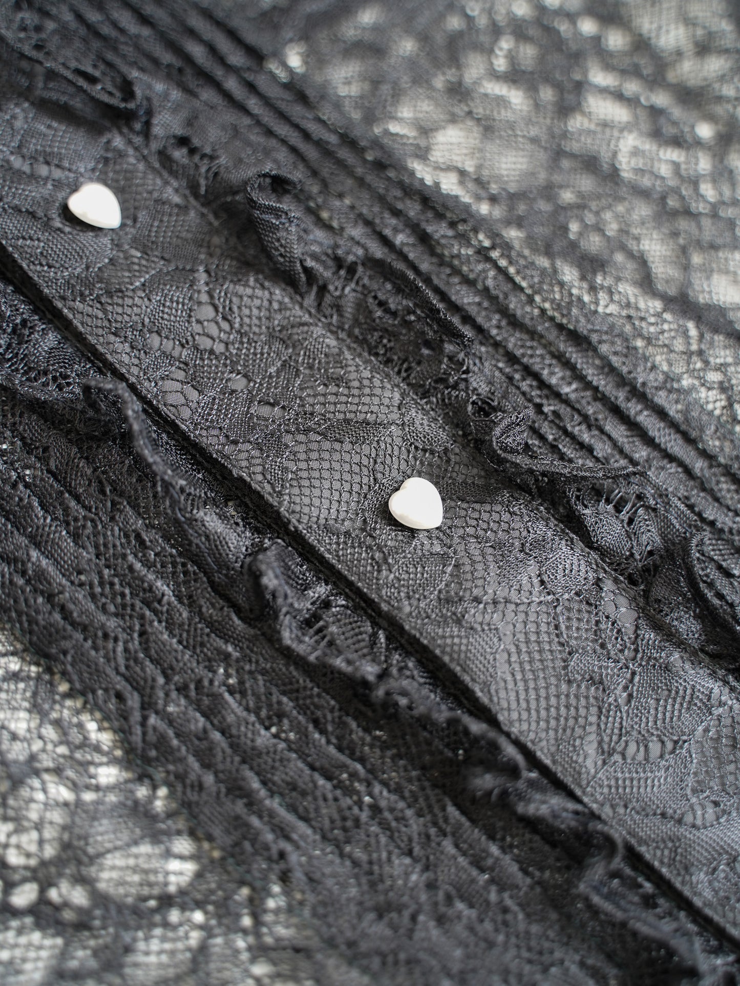 el conductorH FLOWER LACE FRILL SHIRT