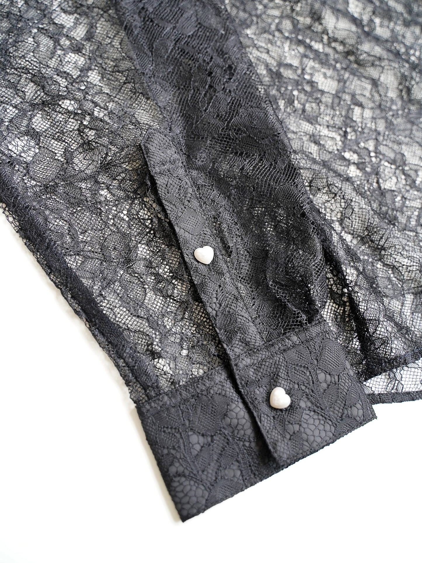 el conductorH FLOWER LACE FRILL SHIRT