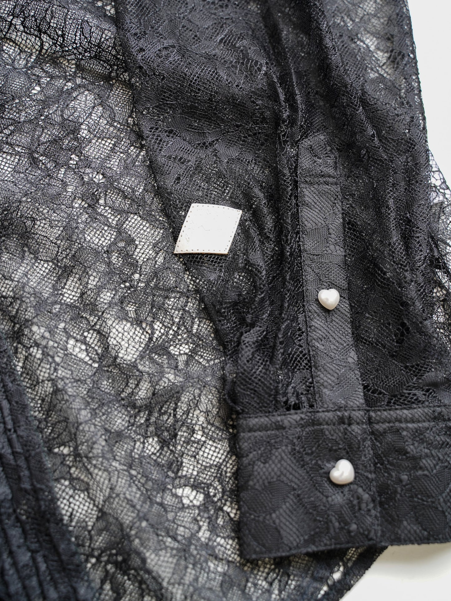 el conductorH FLOWER LACE FRILL SHIRT