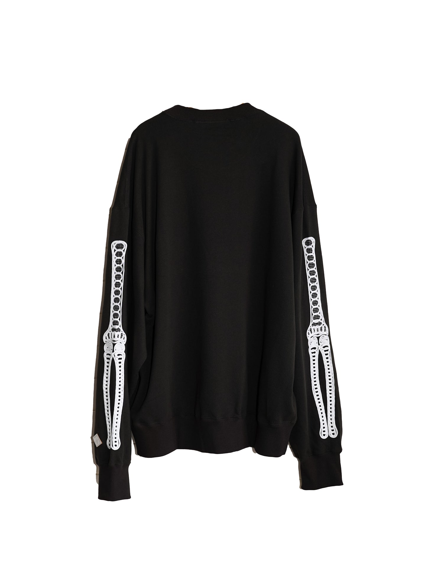 el conductorH CORD EMBROIDERED CREW NECK SWEATER 'BONES'