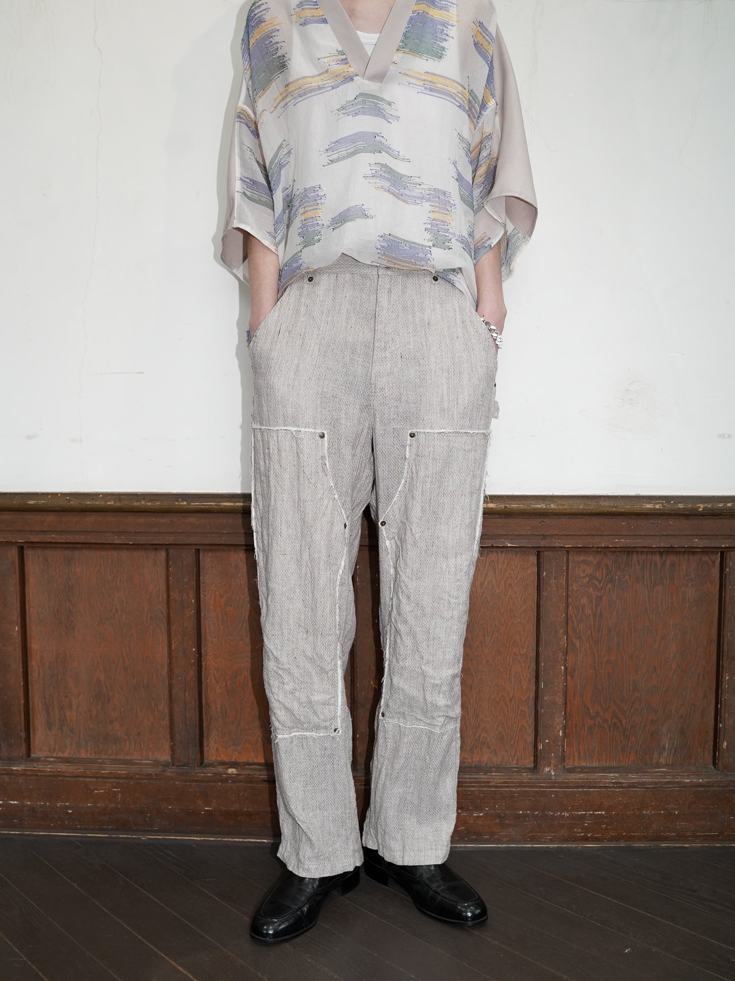 meagratia Linen Silk Double knee PT