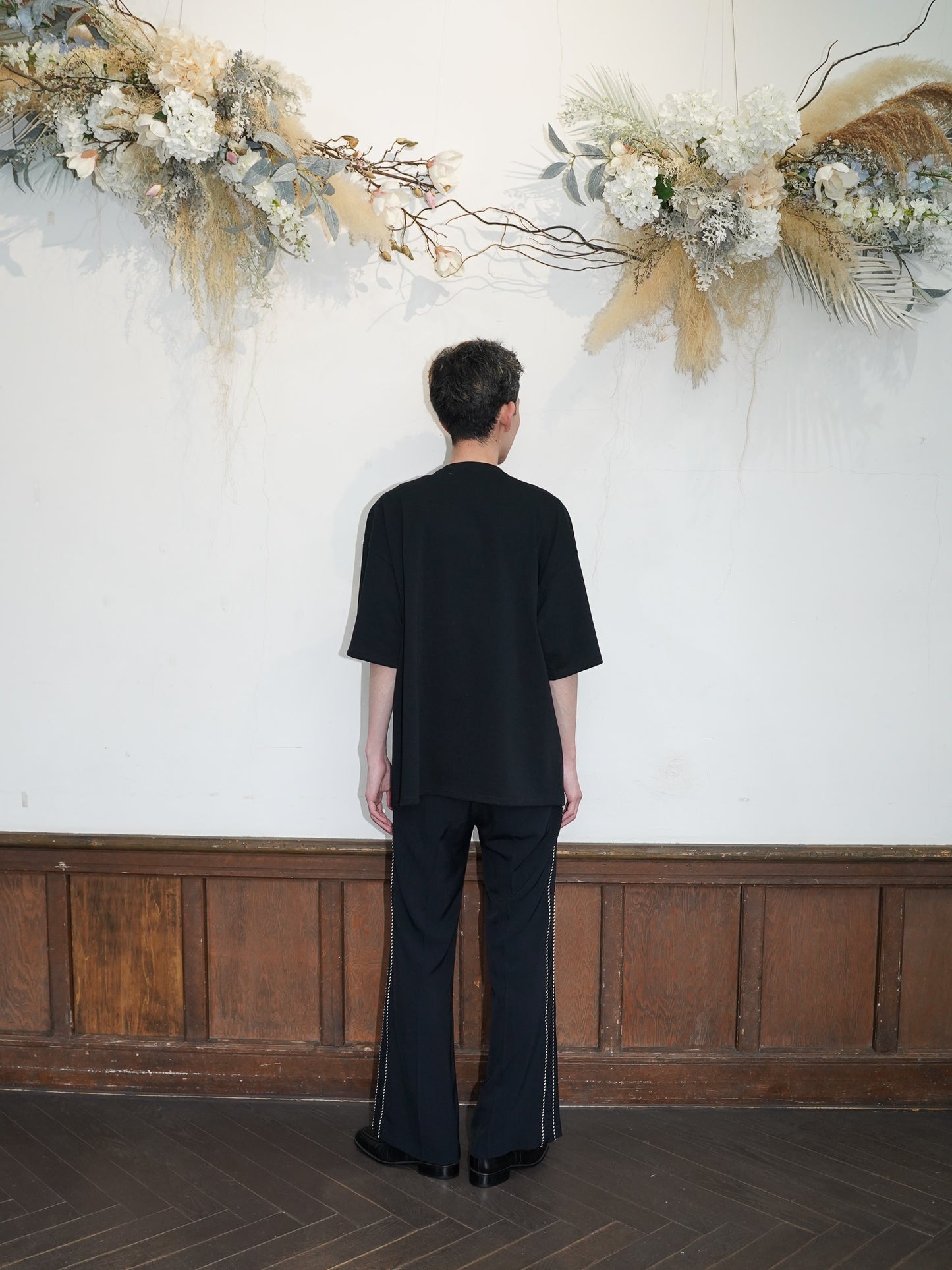 el conductorH CORD EMBROIDERED T-SHIRT "BONES"