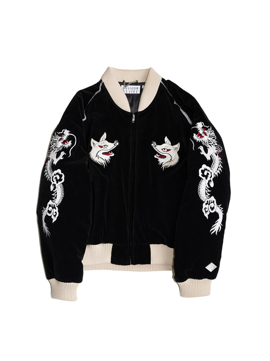 el conductorH VELVETEEN FOX  EMBROIDERED SOURVENIR JKT
