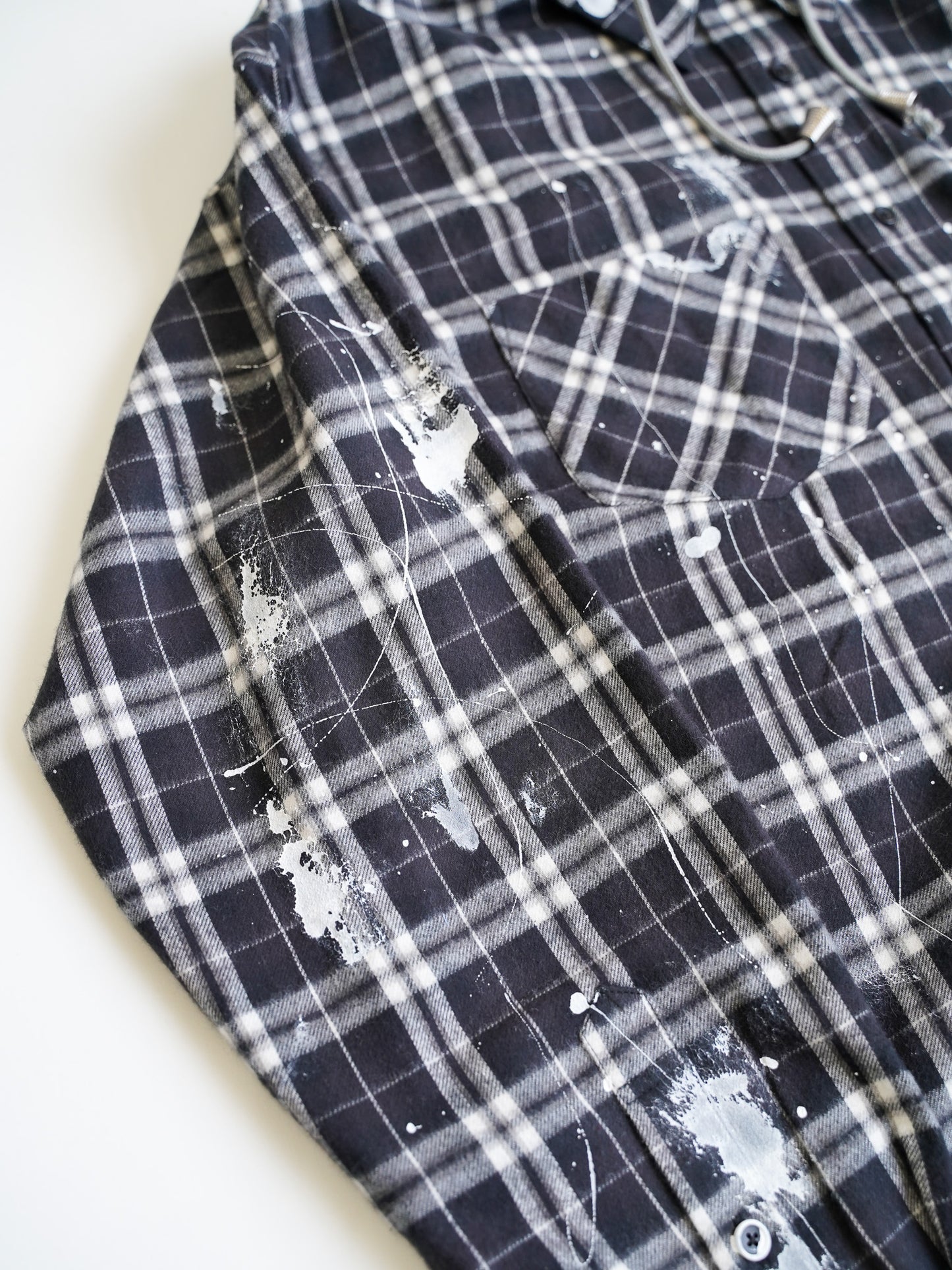 el conductorH TEENAGE HOODED FLANNEL SHIRT