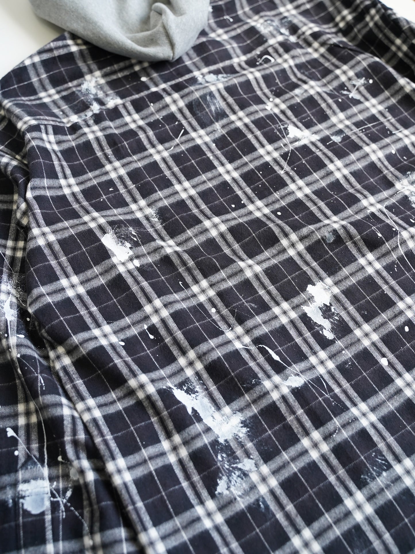 el conductorH TEENAGE HOODED FLANNEL SHIRT