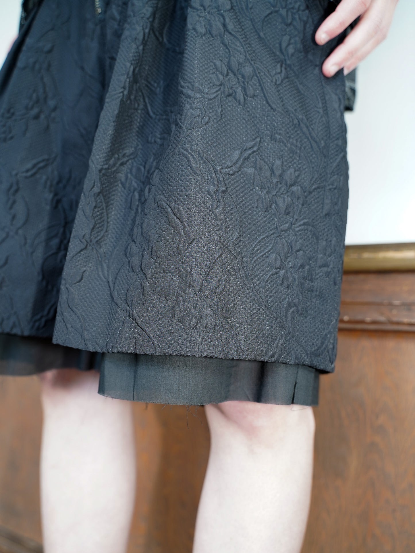 meagratia Embossing layered short PT