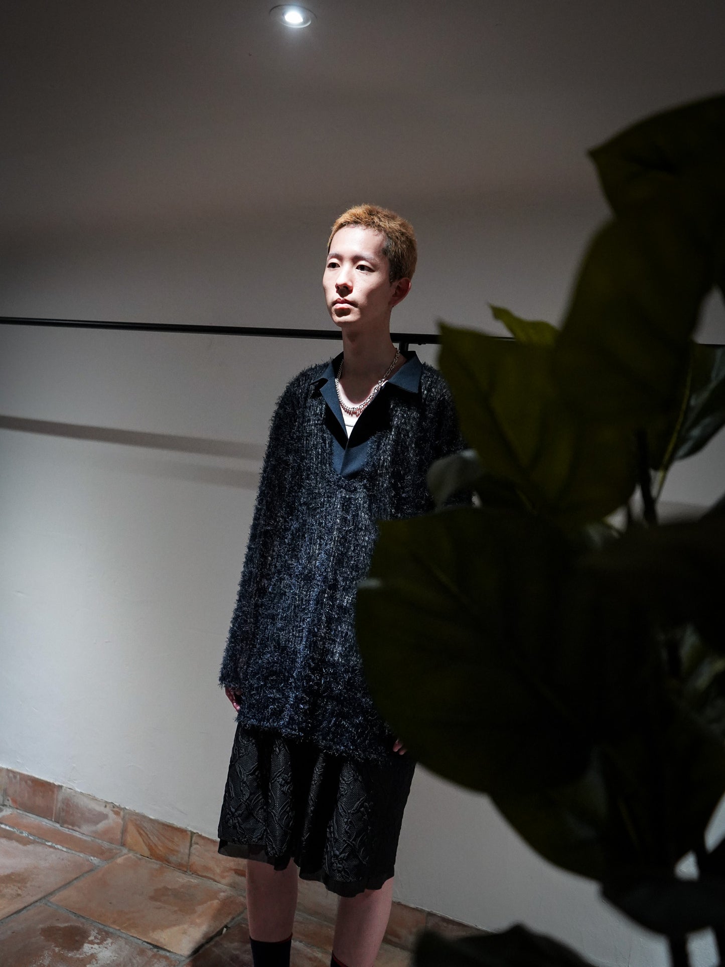 meagratia Lace skipper collar Shirts