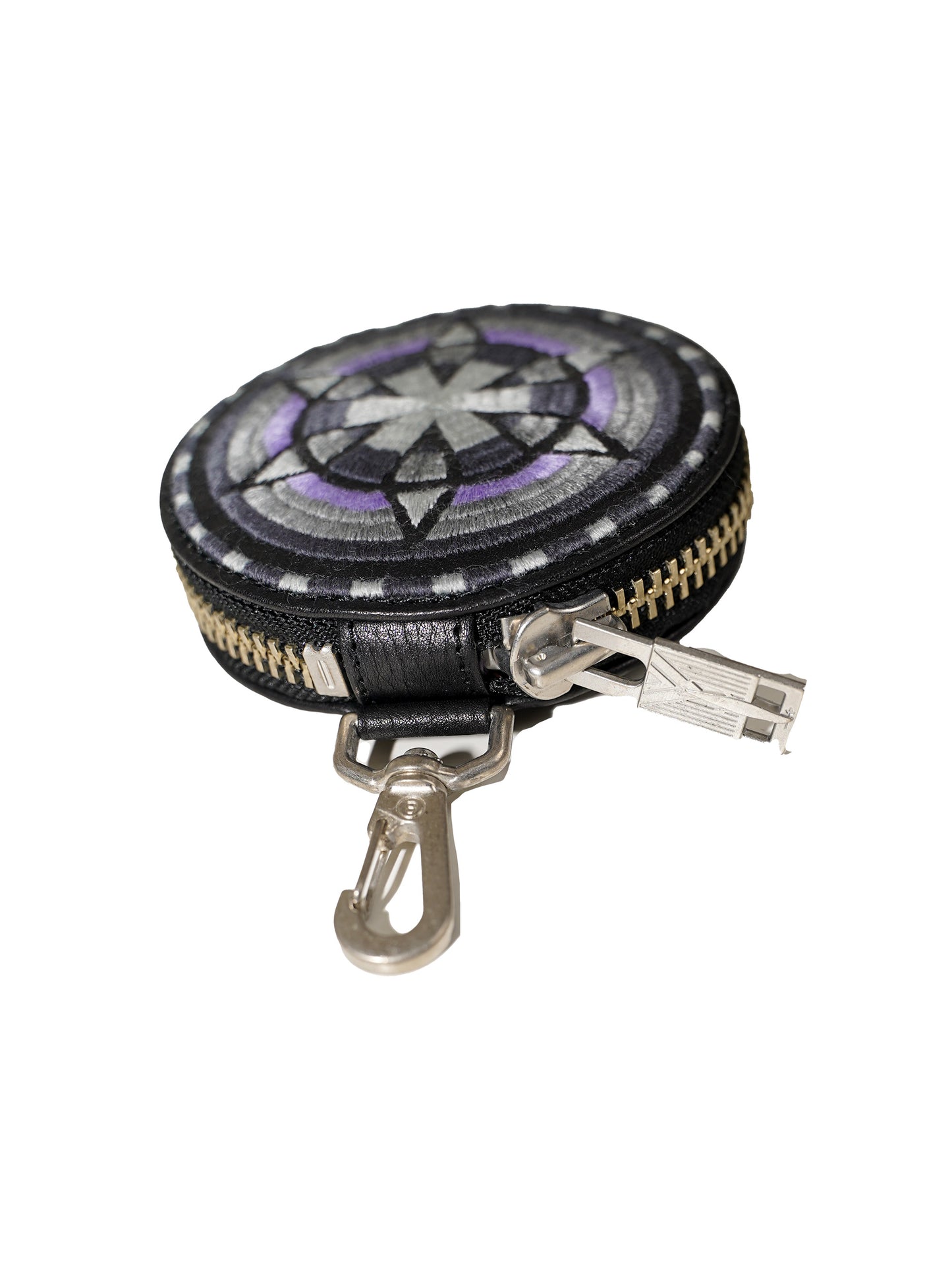 el conductorH x blackmeans LEATHER CIRCLE POUCH