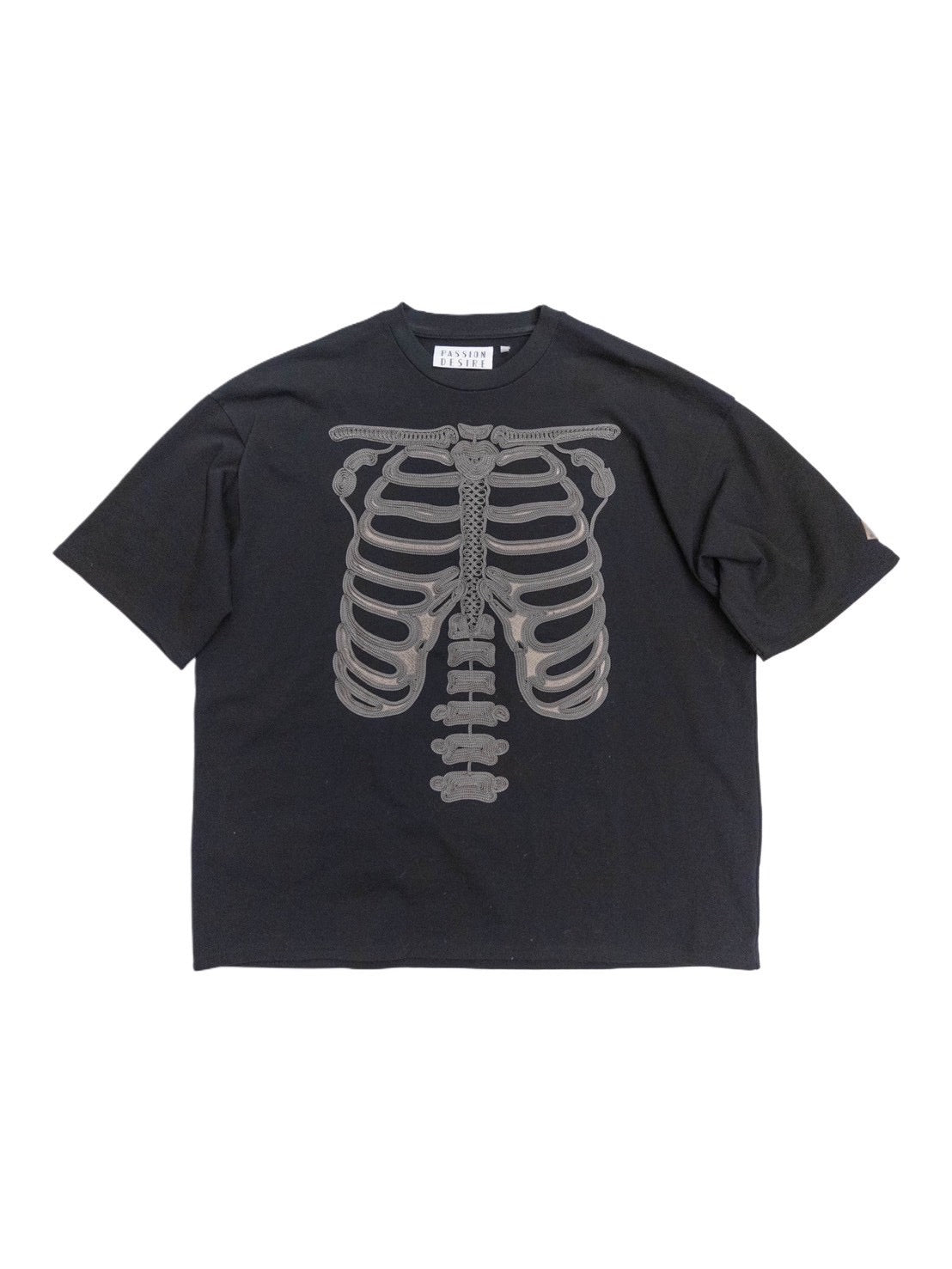 el conductorH CORD EMBROIDERED T-SHIRT "BONES"