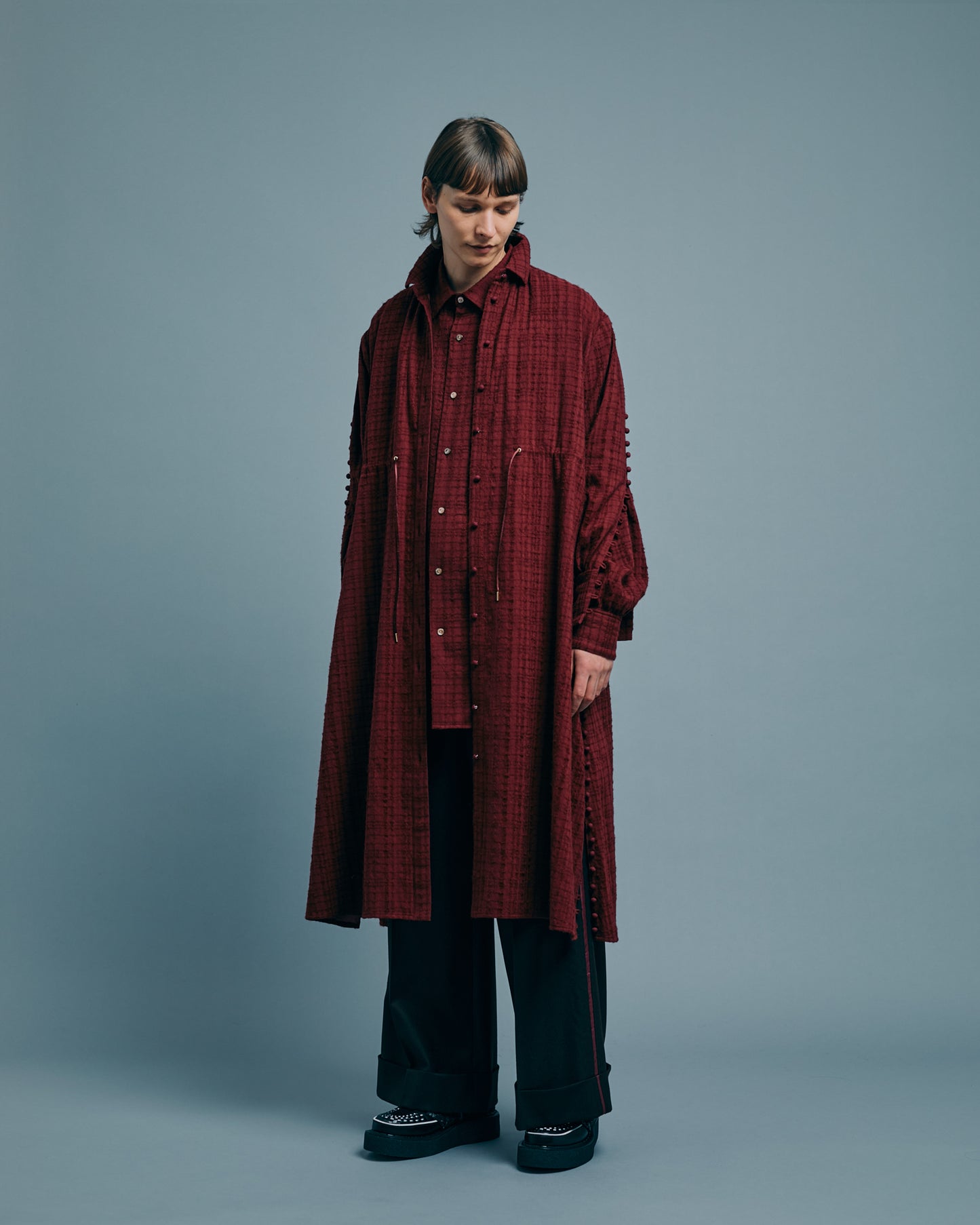 meagratia Flano cummerbund trousers