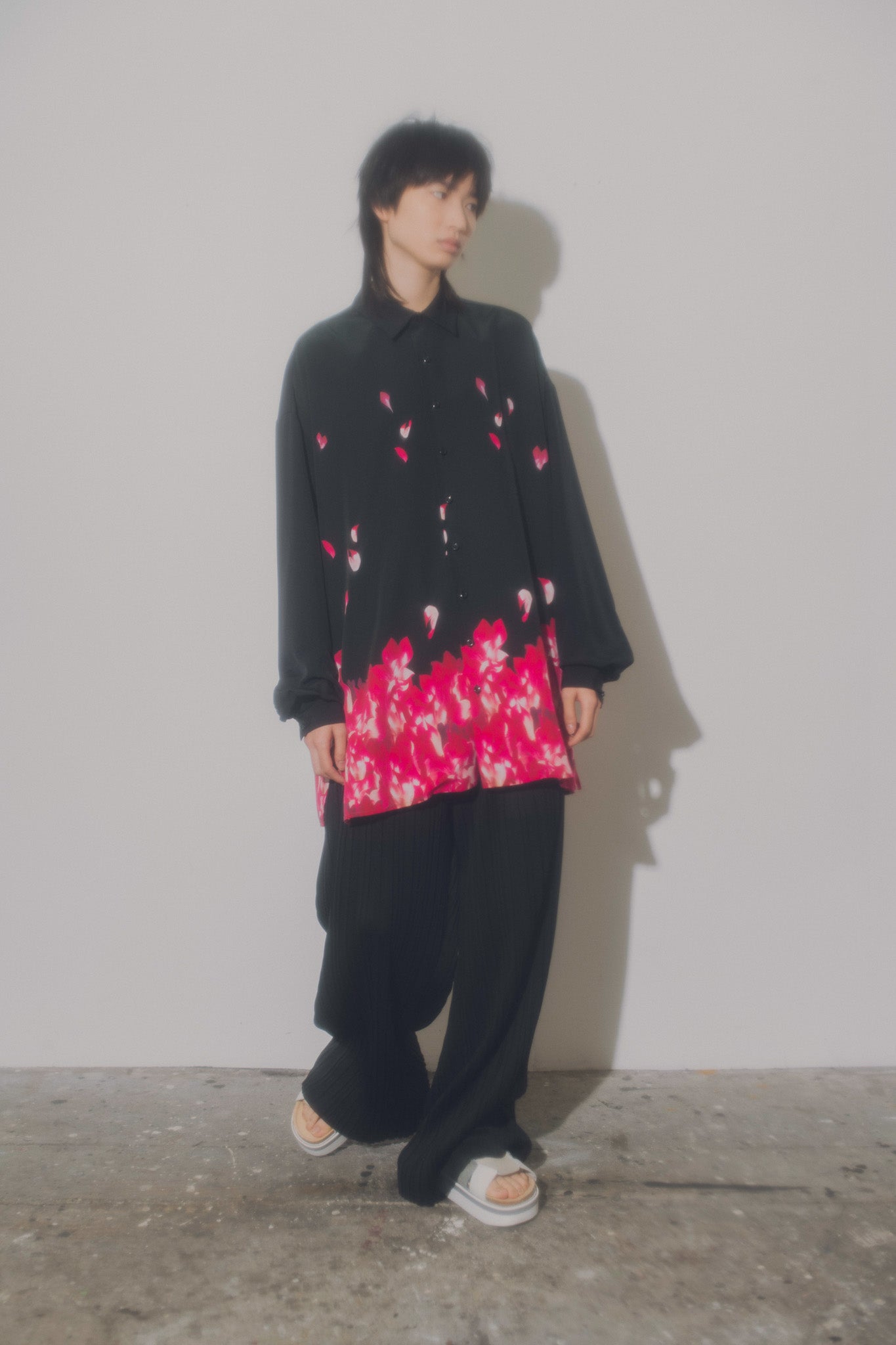 meagratia Flower pattern shirt