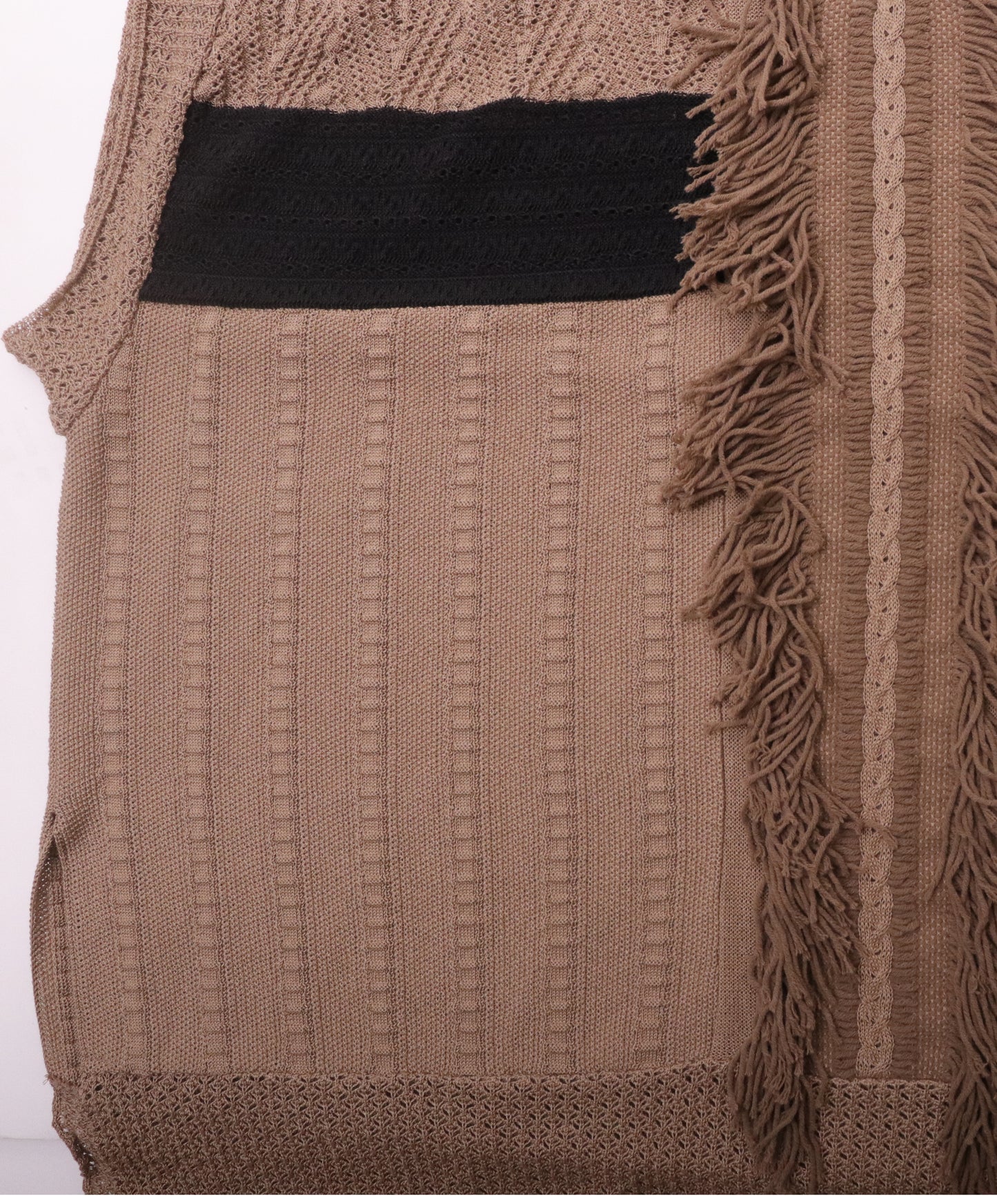 meagratia knit fringe vest