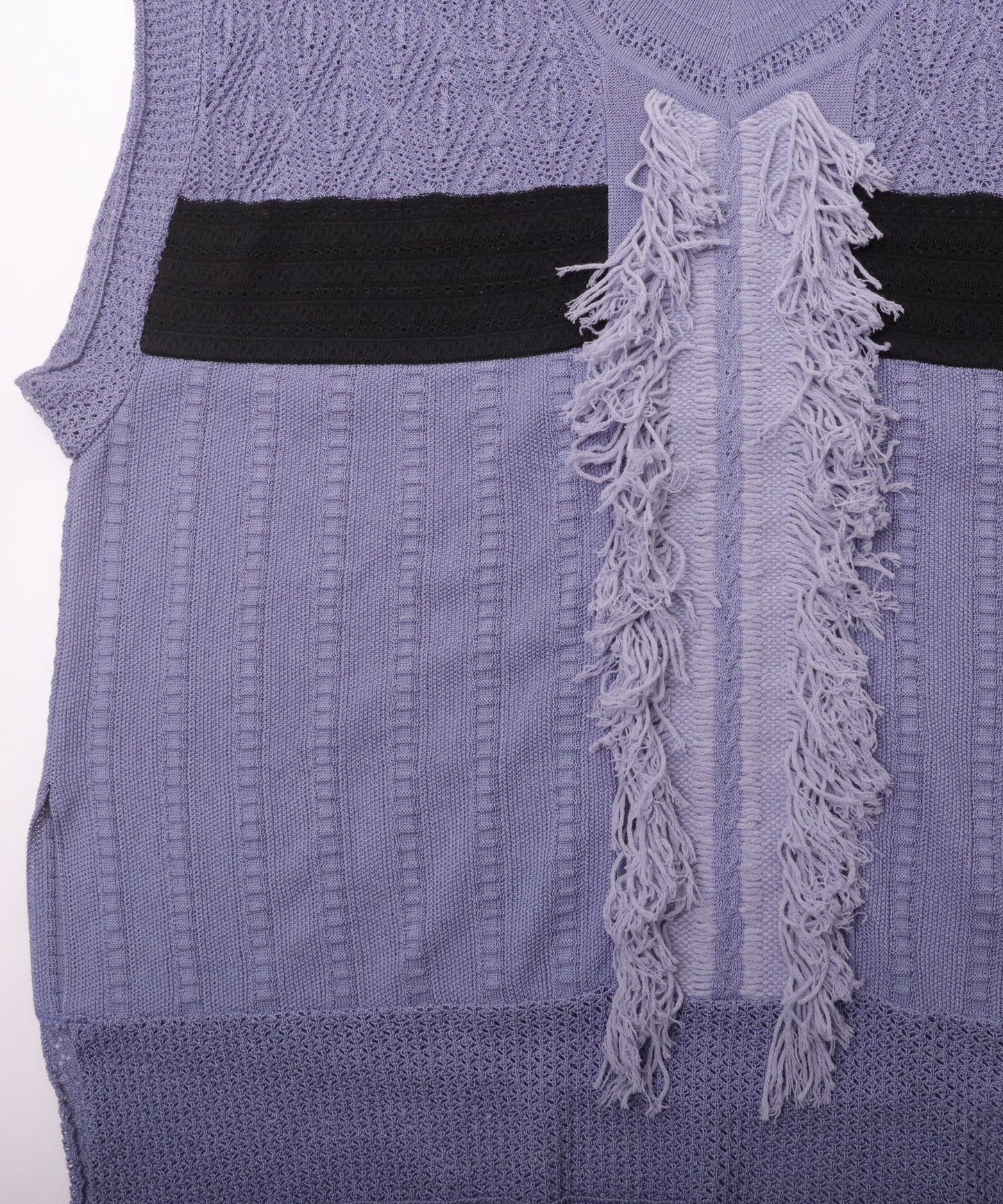 meagratia knit fringe vest