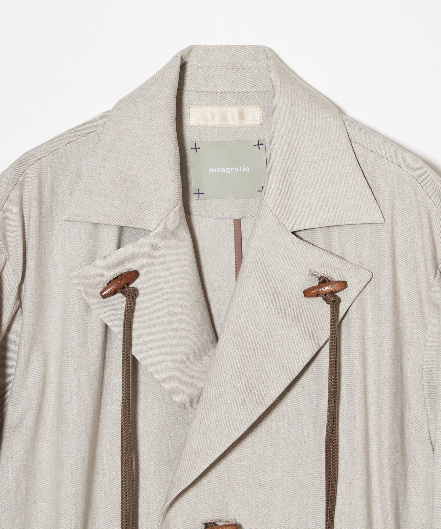 meagratia Linen toggle coat