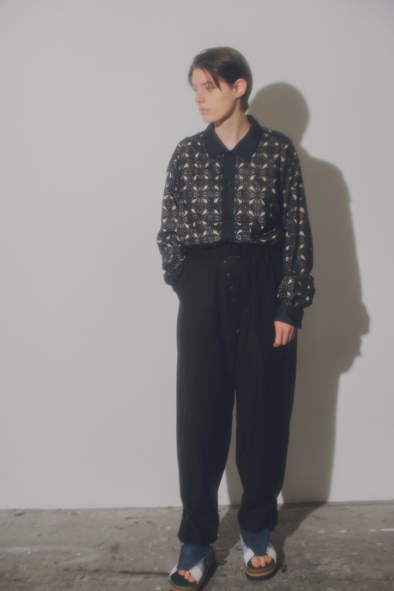 meagratia Military satin belted PT