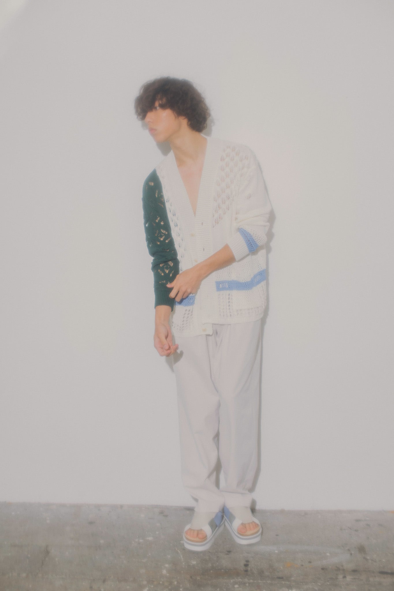 meagratia "SUNRISE SHADOWS" knit cardigan