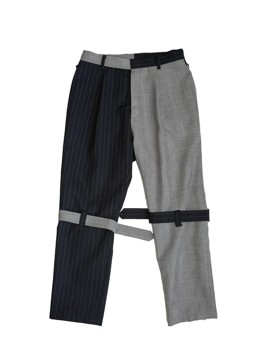 el conductorH CRAZY PATTERN WOOL BONDAGE TROUSERS